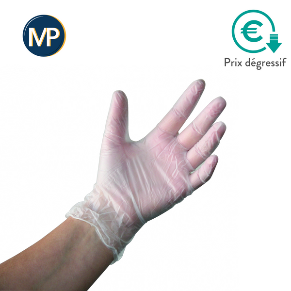 Examination Gloves - Vinyl - Powder Free - Ambidextrous - Box of 100 - My Podologie