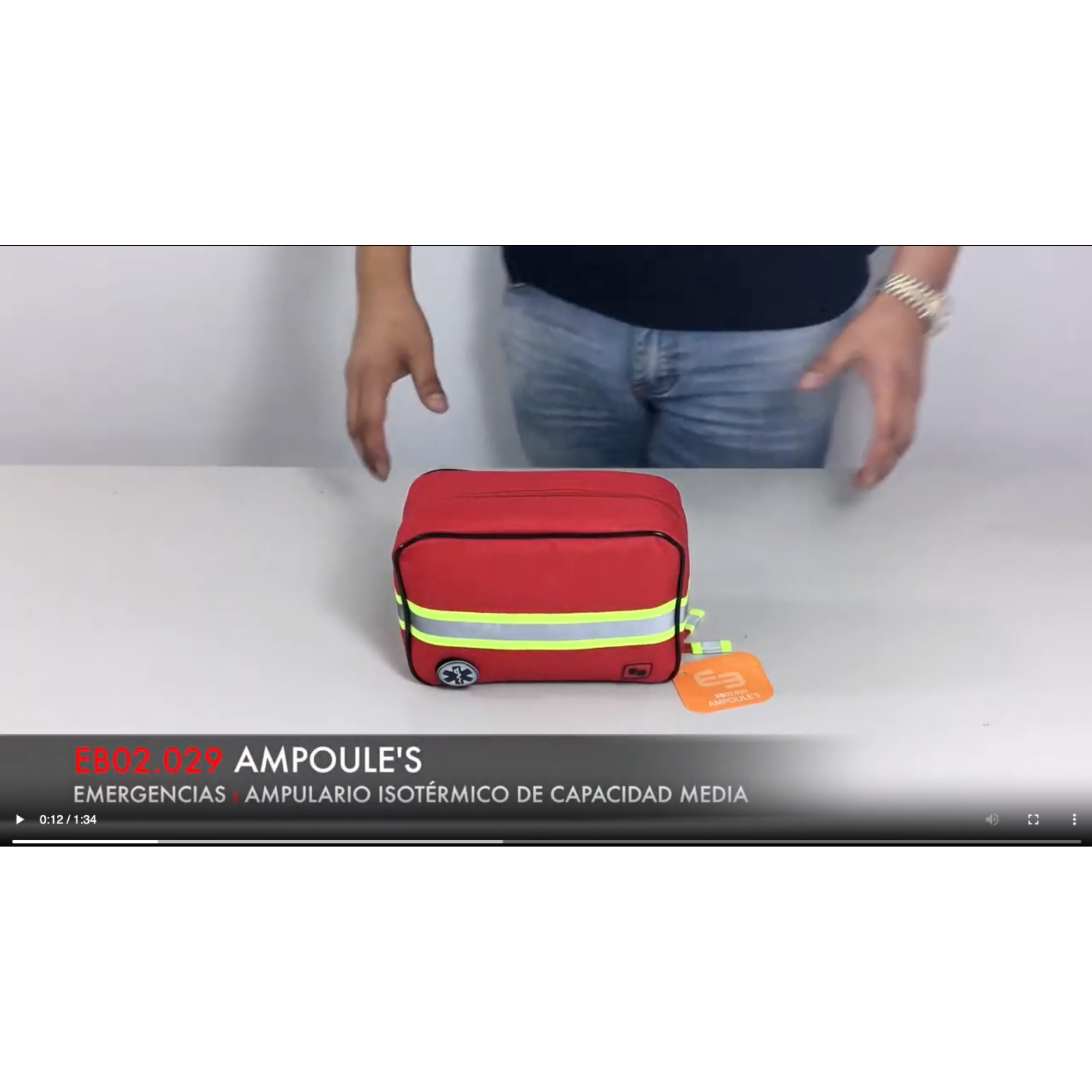 Charger la vidéo : Ampoulier AMPOULE taille moyenne - Rouge - Elite Bags