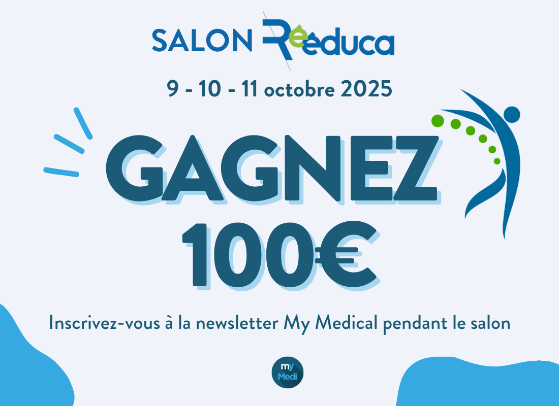 Gagnez 100€ au Salon Rééduca 2025 en vous inscrivant à notre newsletter !