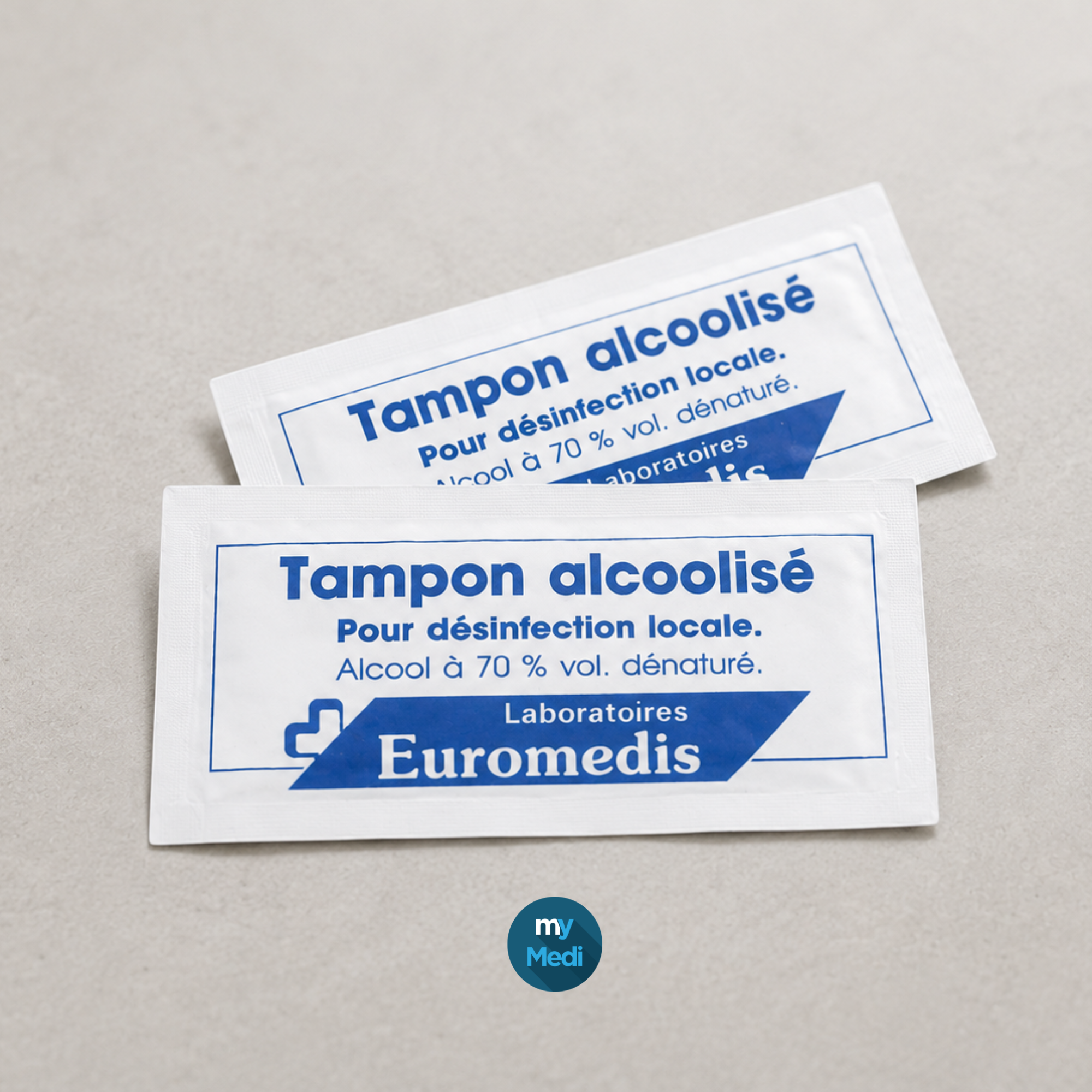 Tampons alcoolisés pour infirmiers