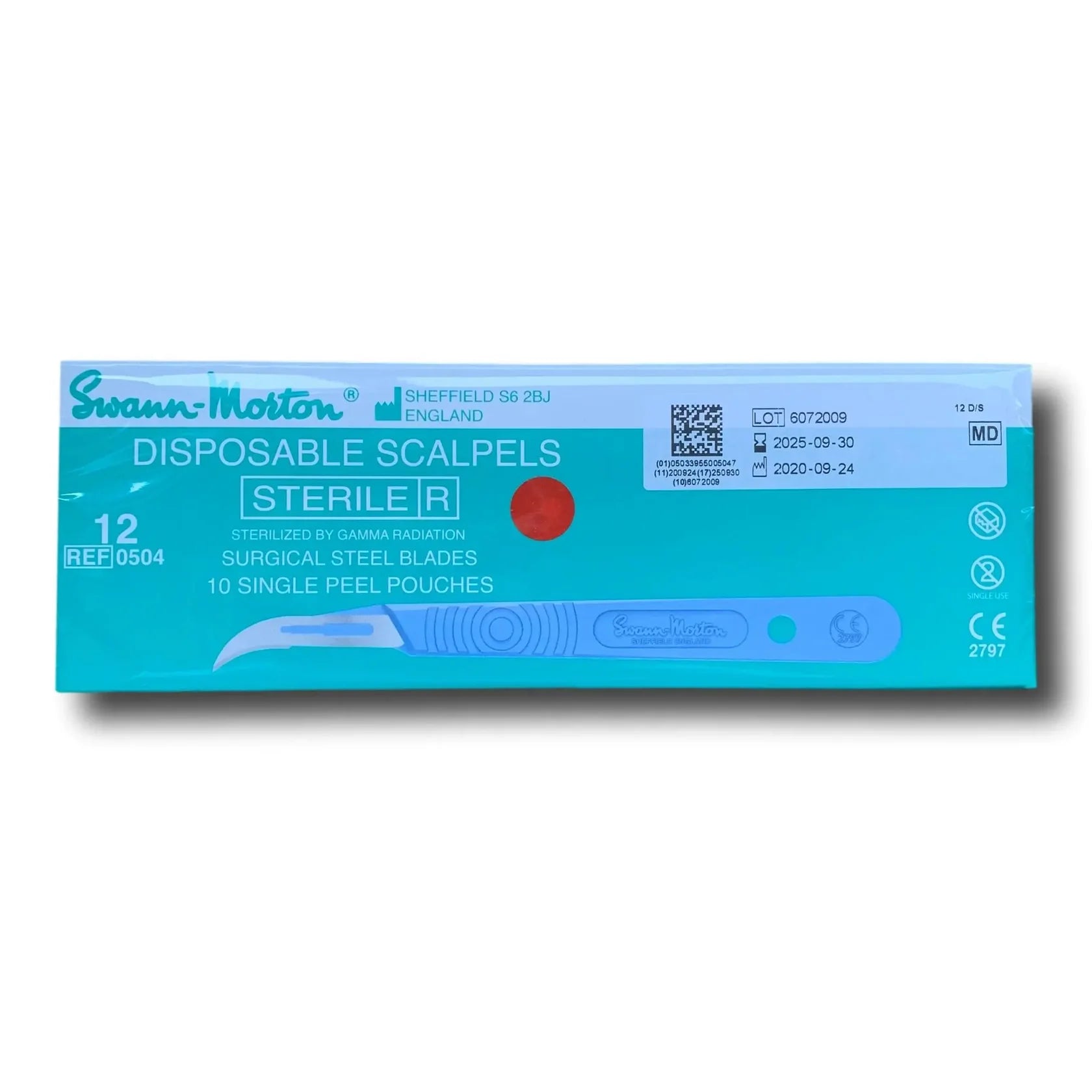 Sterile single-use scalpels - Swann-Morton - Box of 10