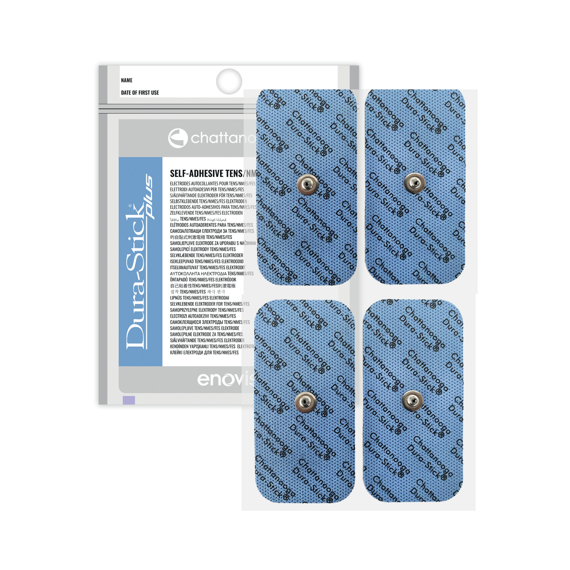 Électrodes à fil Dura-stick® Plus - Snap - 1 sachet de 2 ou 4 - Chattanooga® - My Médical