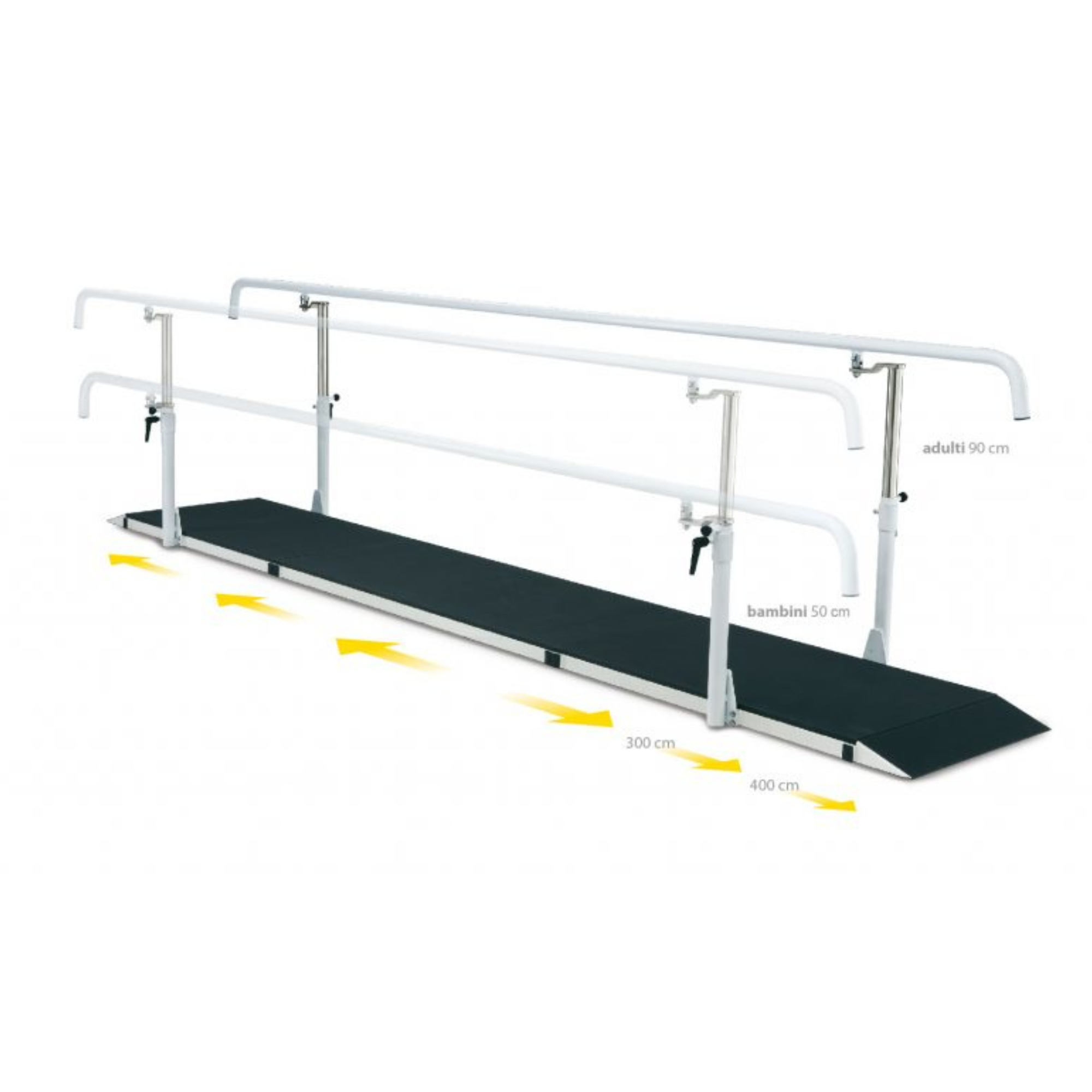 Parallel Bars "Pro II" With Base - 2 sizes - Adult and Child - Ferrox