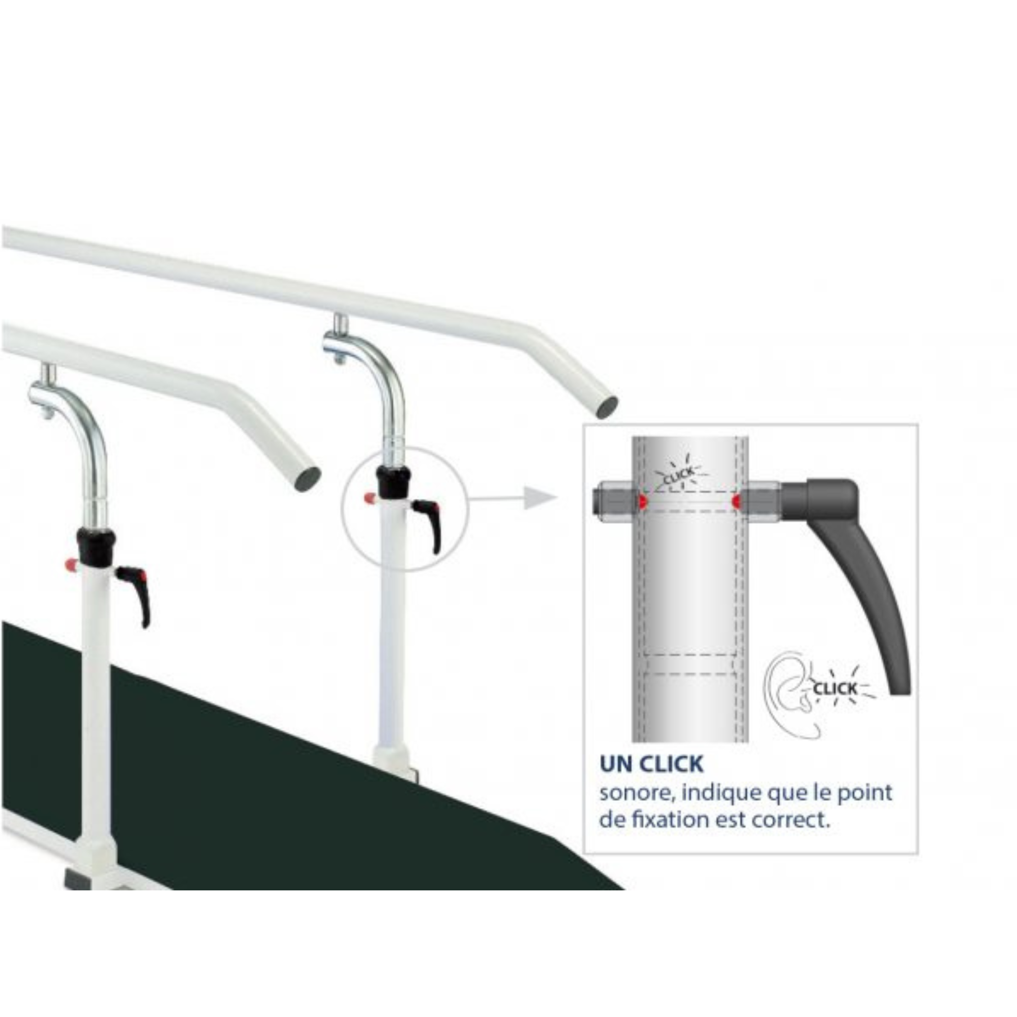 Parallel Bars with Base - Length 600 cm - Ferrox