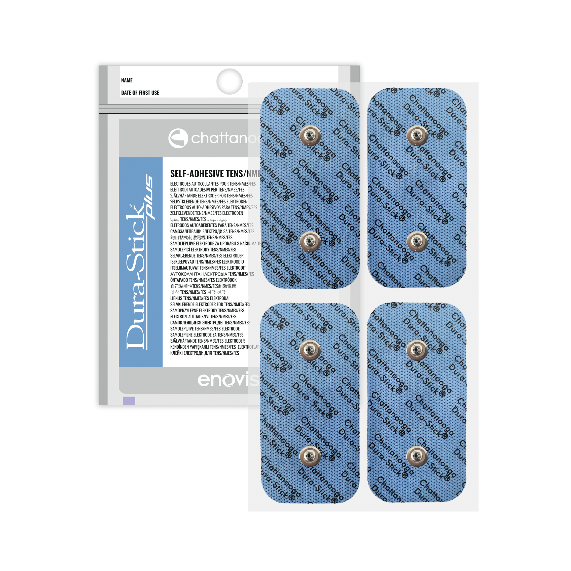 Électrodes à fil Dura-stick® Plus - Snap - 1 sachet de 2 ou 4 - Chattanooga® - My Médical