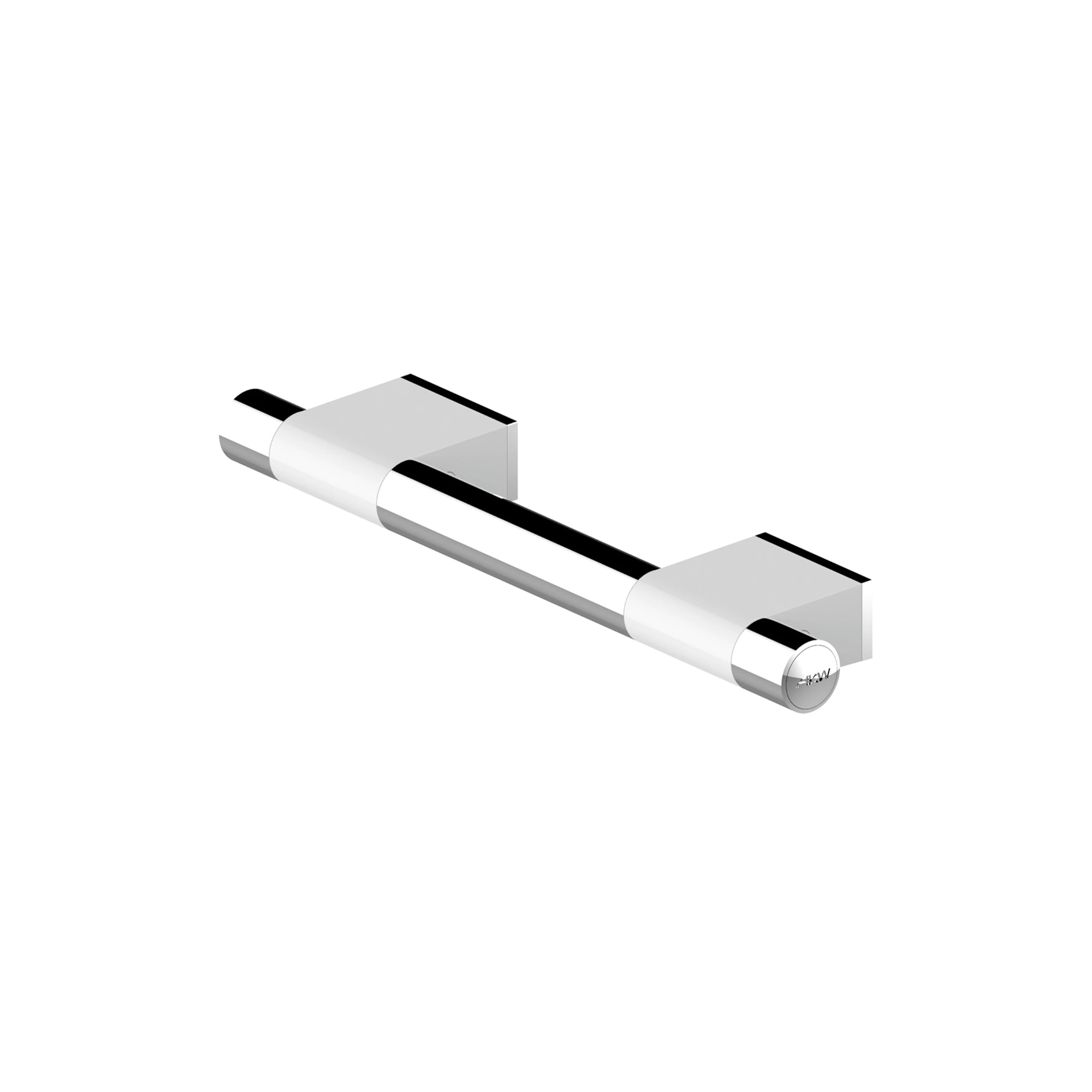 Barre d'Appui Droite -  3 dimensions - ONYX Finition Duo White - AKW