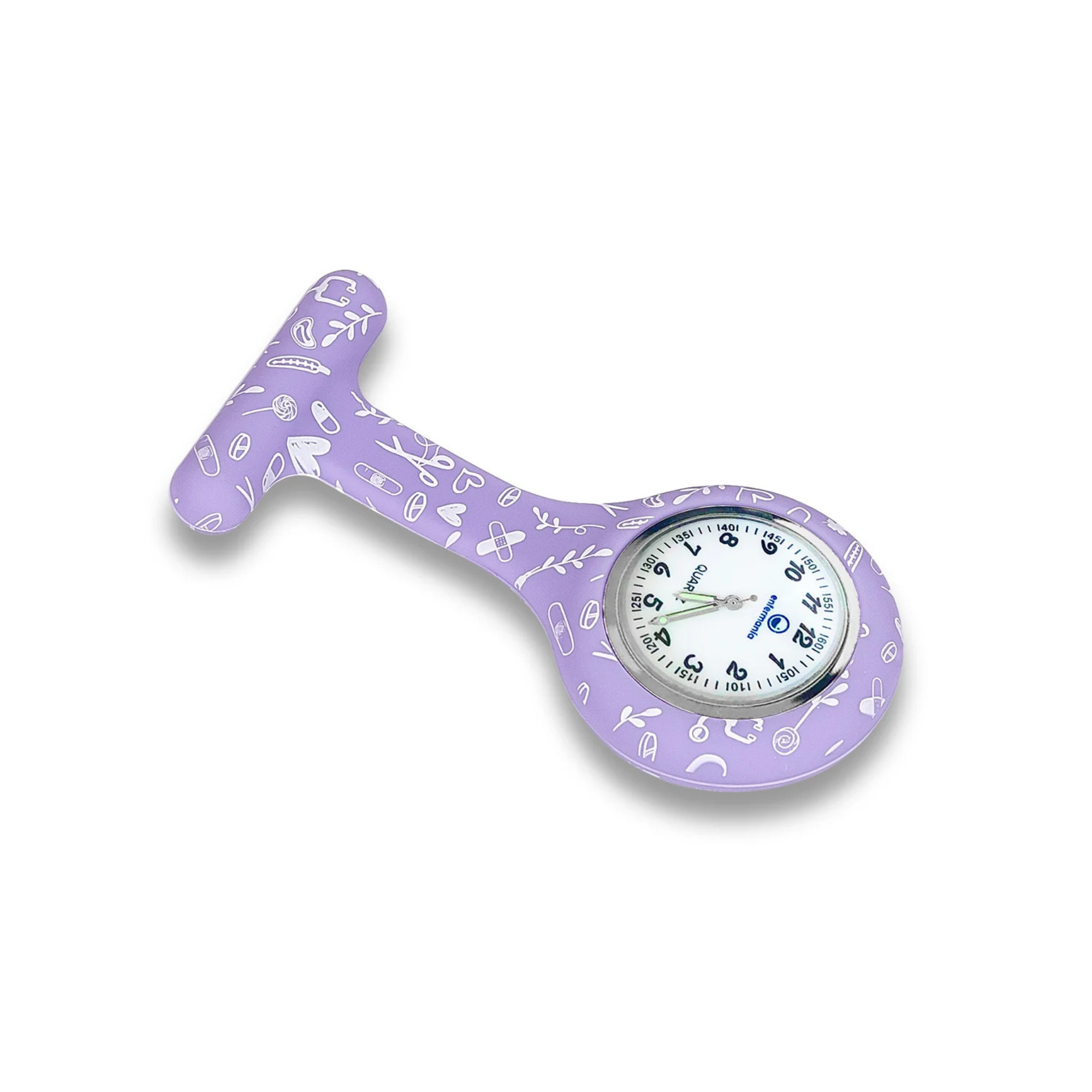 Montre analogique avec boîtier en silicone imprimé infirmière - Plusieurs coloris - My Blouse