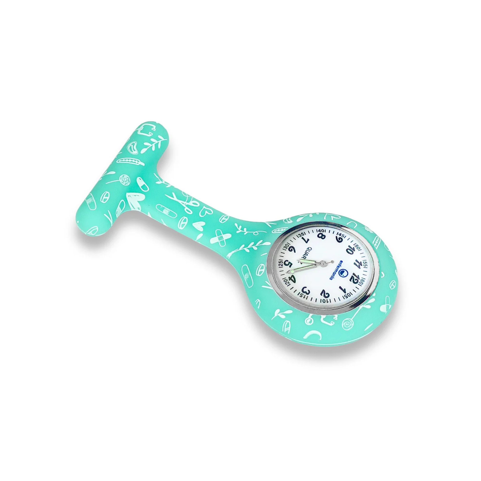 Montre analogique avec boîtier en silicone imprimé infirmière - Plusieurs coloris - My Blouse