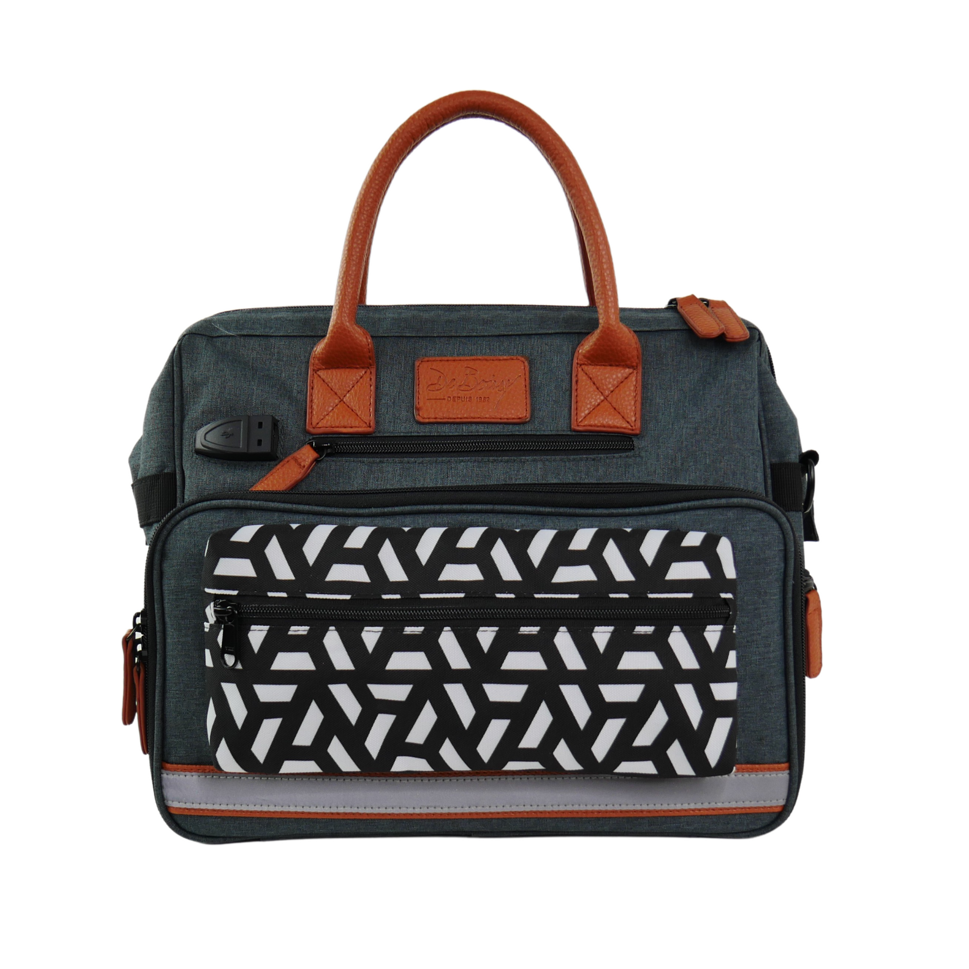 Mini Sac médical ETRETAT - Gris / Brun