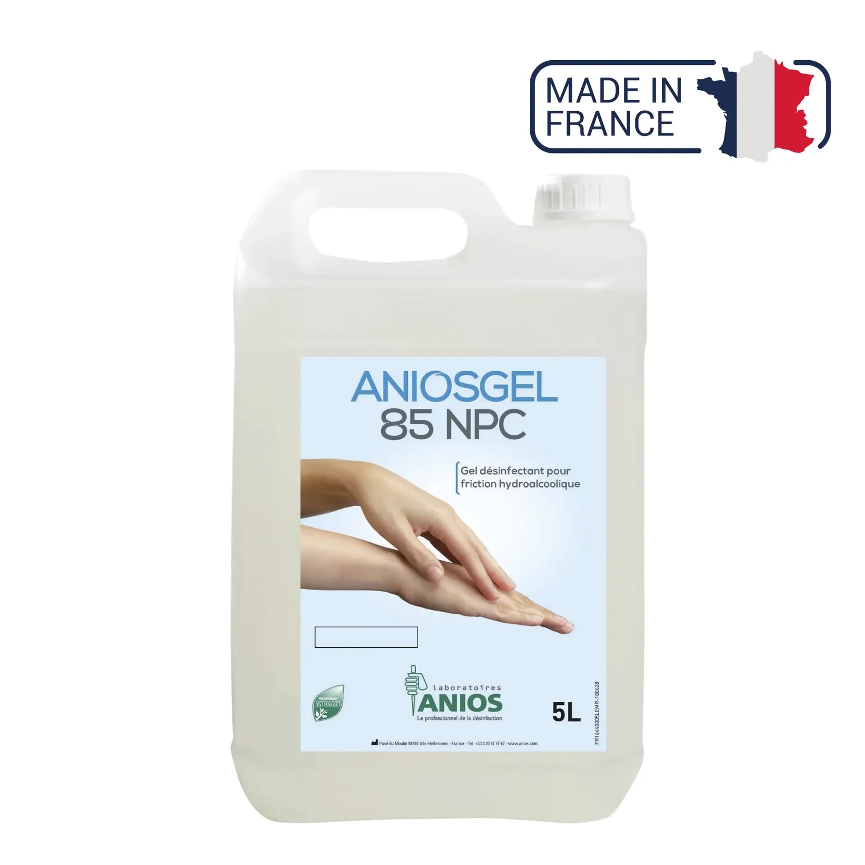 Aniosgel 85 NPC - Disinfectant gel for hydroalcoholic friction - Anios