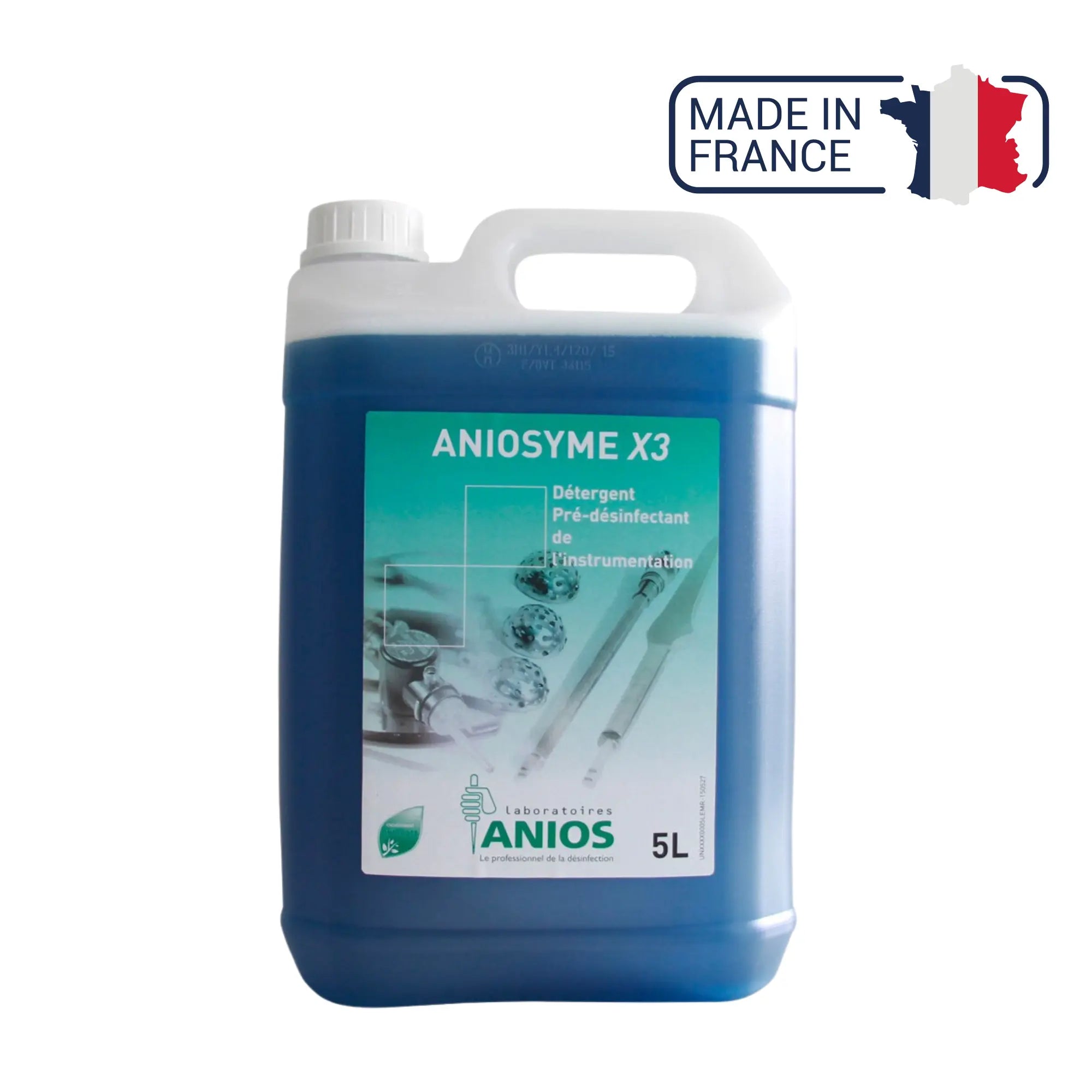 Aniosyme X3 Détergent instrumentation - Bidon de 1L ou 5L - Anios
