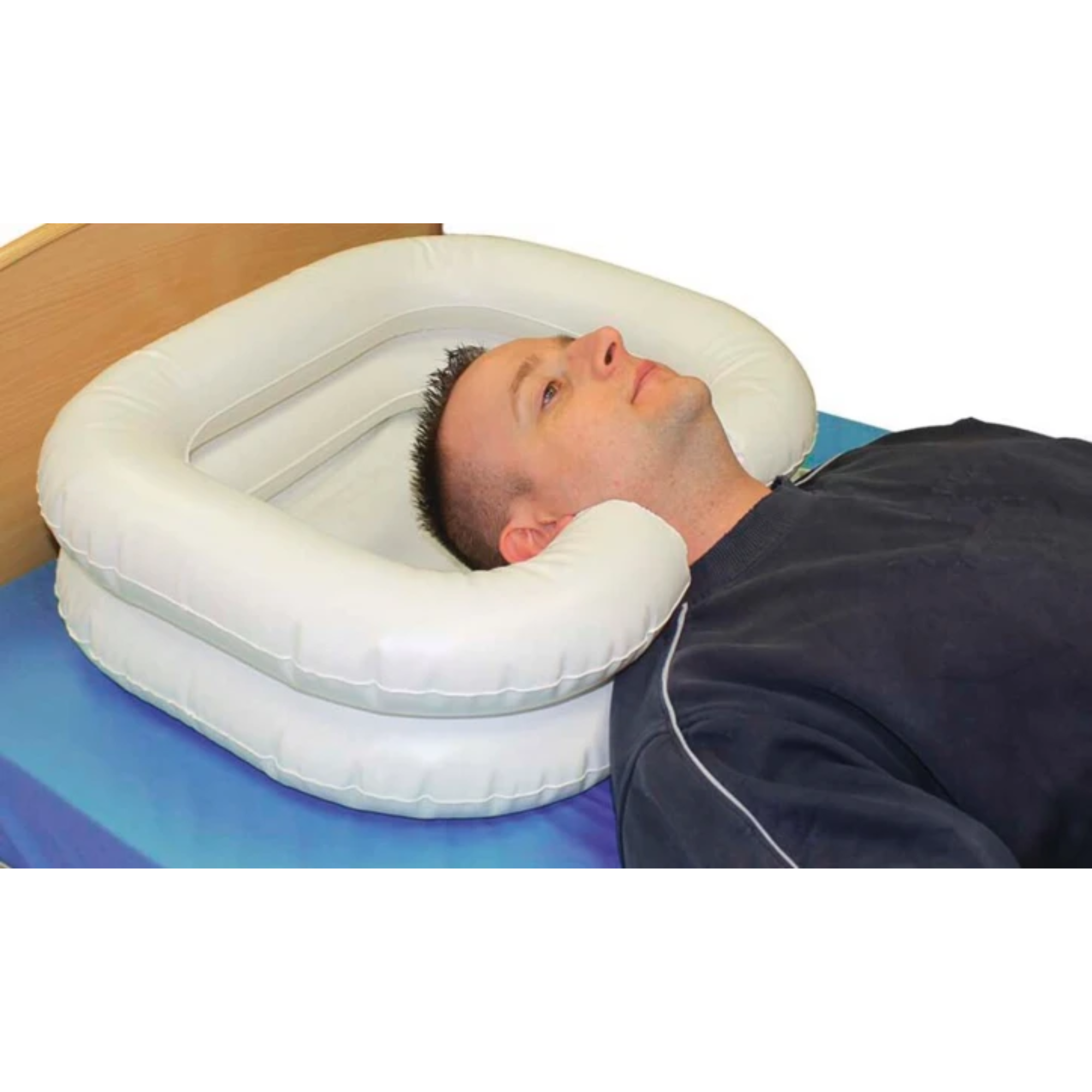 Bac à shampoing gonflable - kit complet avec douchette - HERDEGEN - My Médical