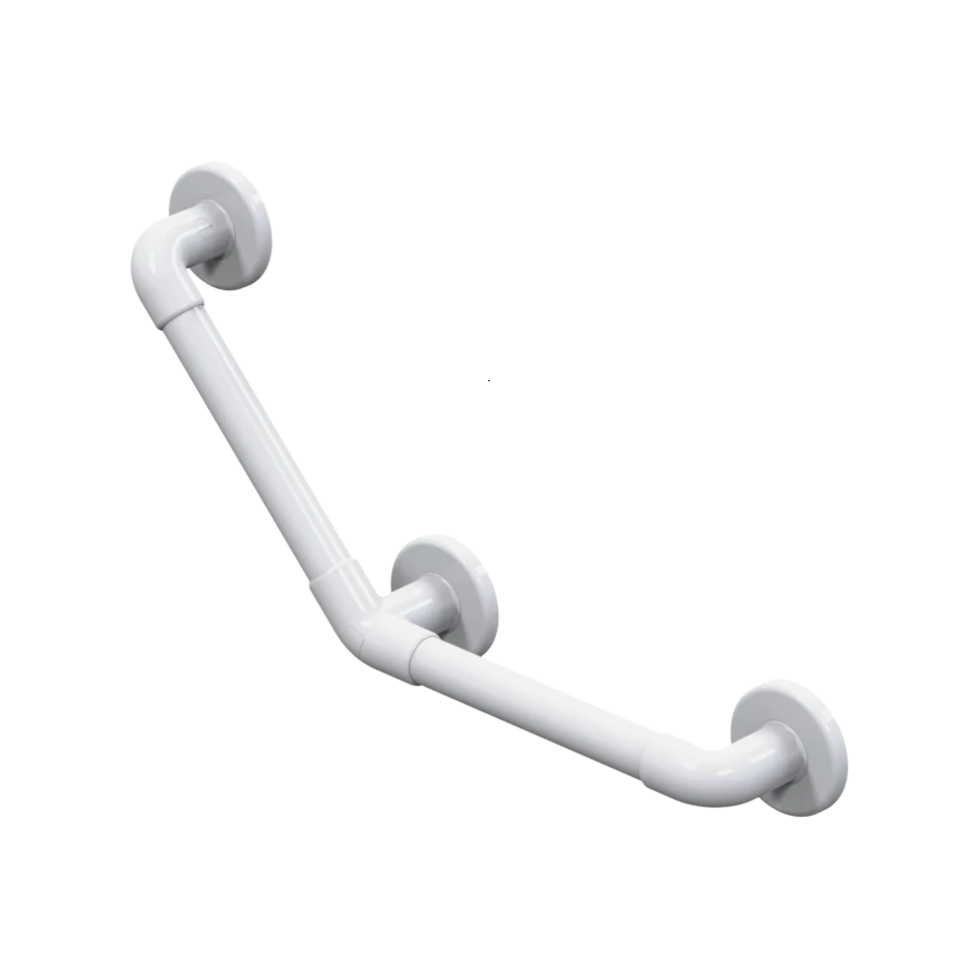 Barre d'Appui Haute Résistance Coudée 135° - 45x45 cm - Revêtement Lisse - AKW