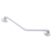 Barre d'Appui Epoxy Blanc - Coudée 135° - 26,5x26,5 cm - AKW