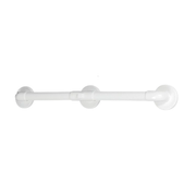 Barre d'Appui Haute Résistence Droite - 3 dimensions - Revêtement Cannelé - AKW