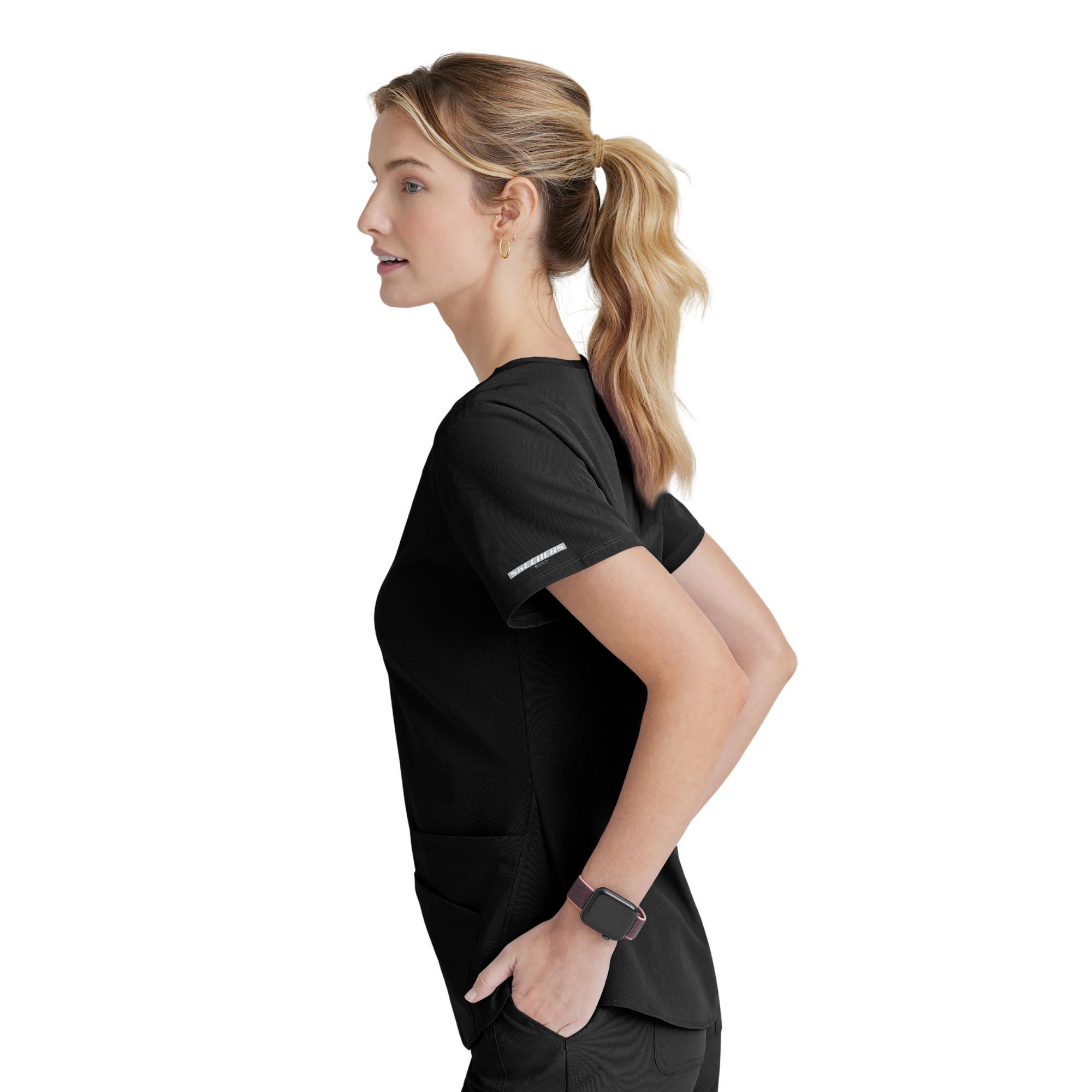 Breeze Top - Haut médical col V - Femme - Skechers SKECHERS