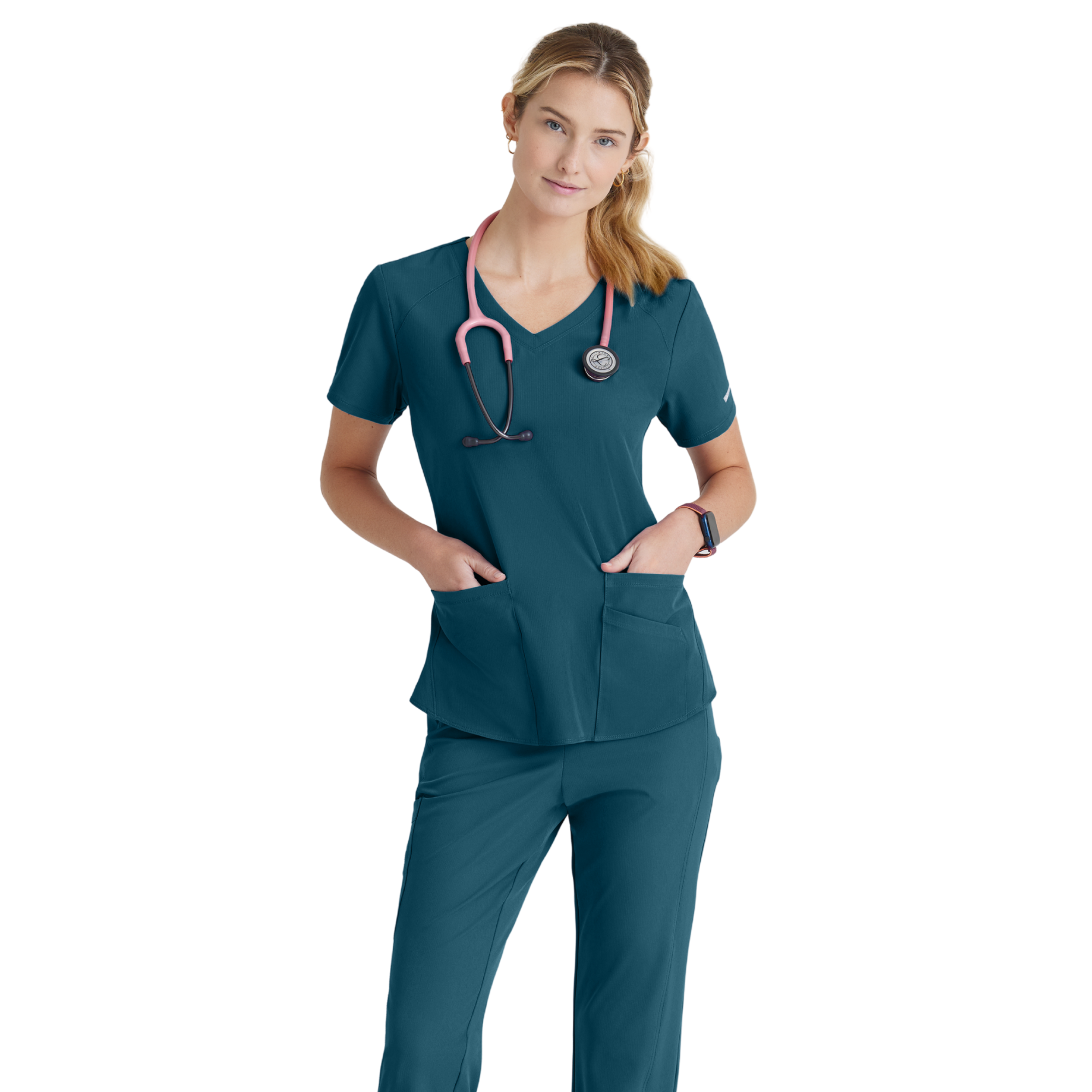 Breeze Top - Haut médical col V - Femme - Skechers SKECHERS