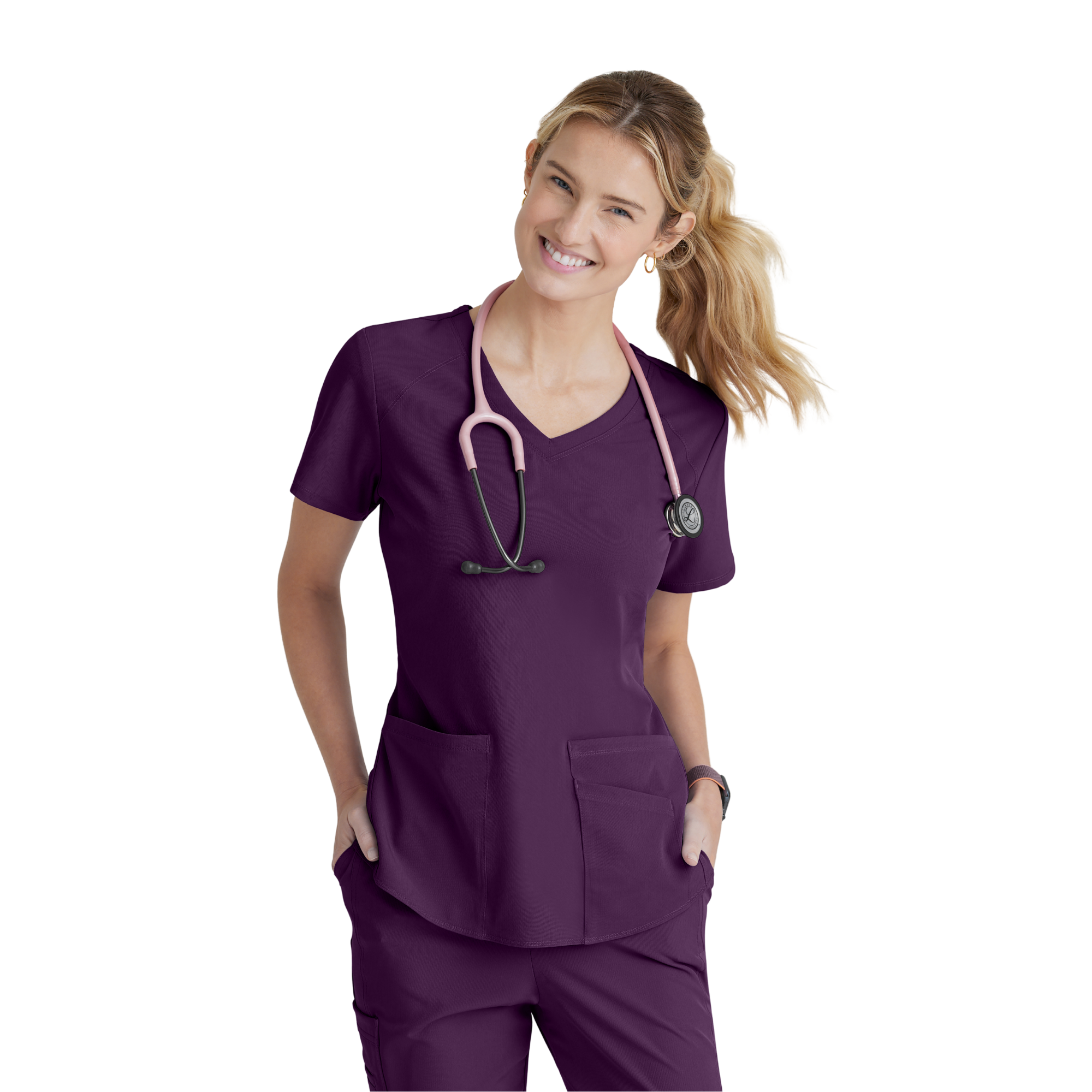 Breeze Top - Haut médical col V - Femme - Skechers SKECHERS