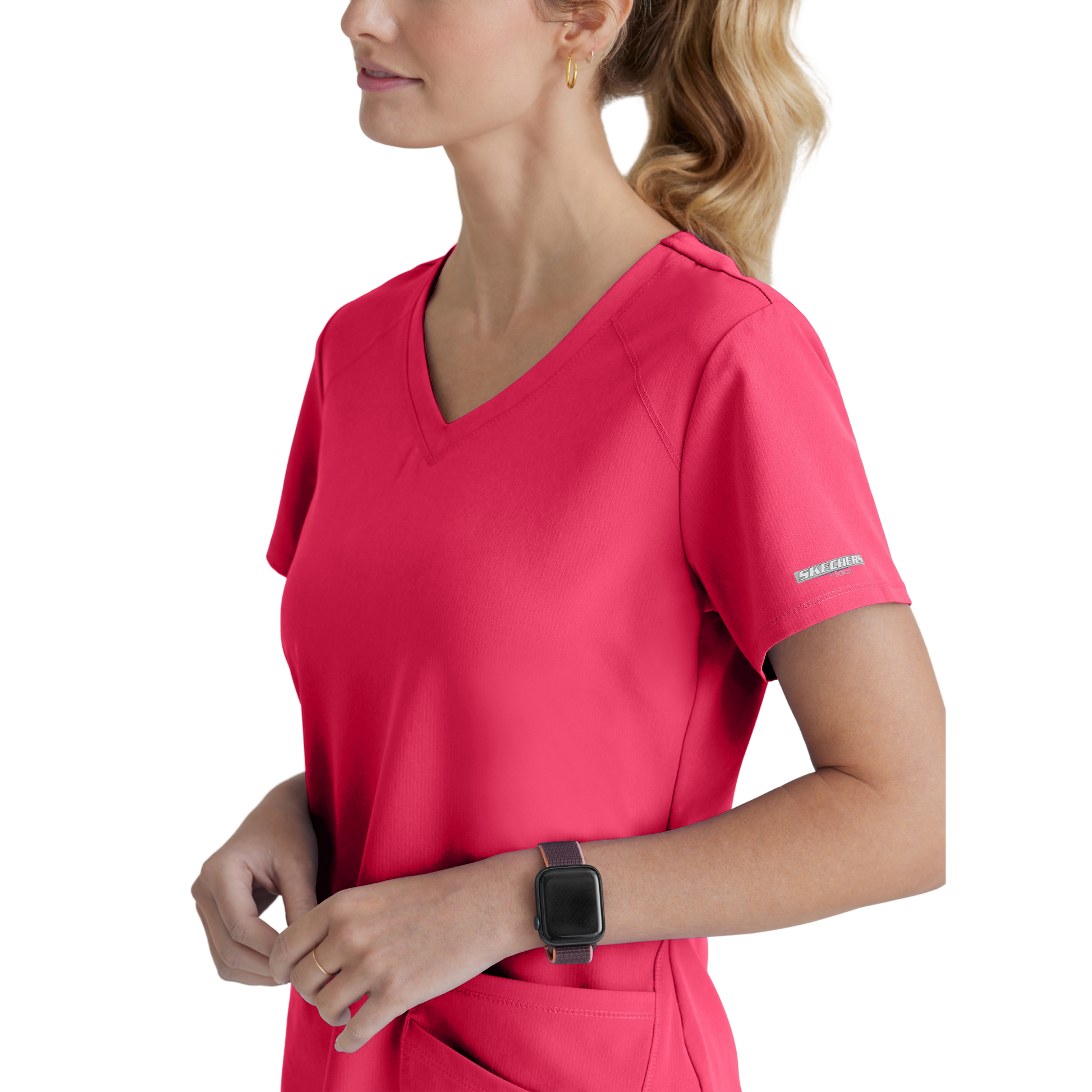 Breeze Top - Haut médical col V - Femme - Skechers SKECHERS