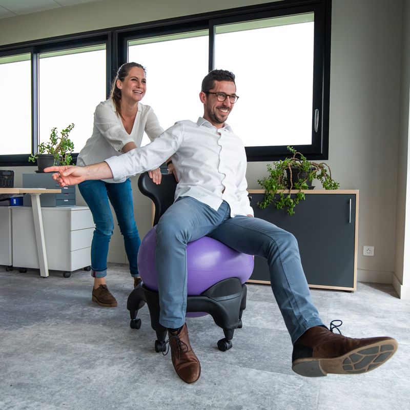 Chaise ergonomique avec ballon Tonic Chair® Originale
