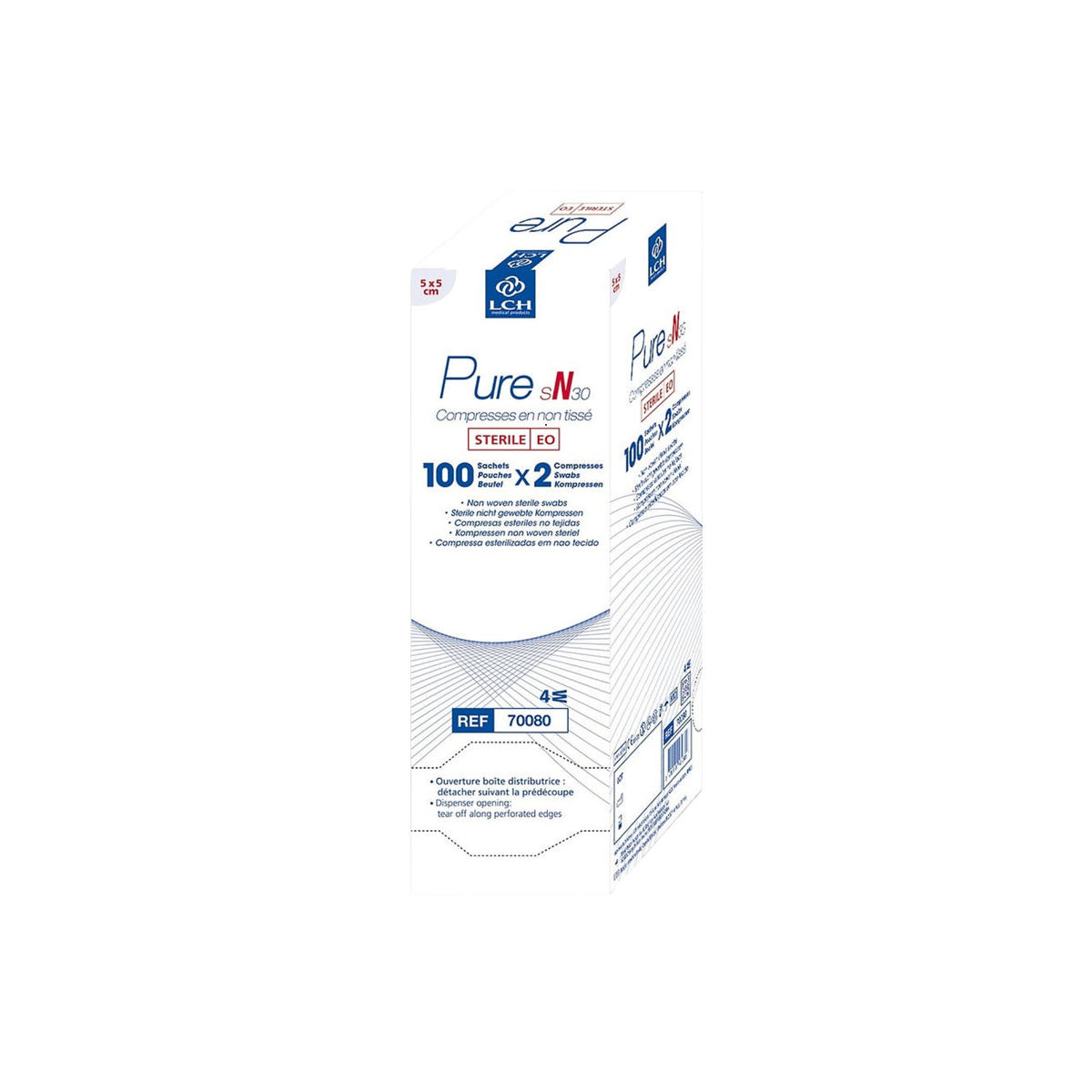Sterile non-woven compress - Pack of 2 compresses - LCH