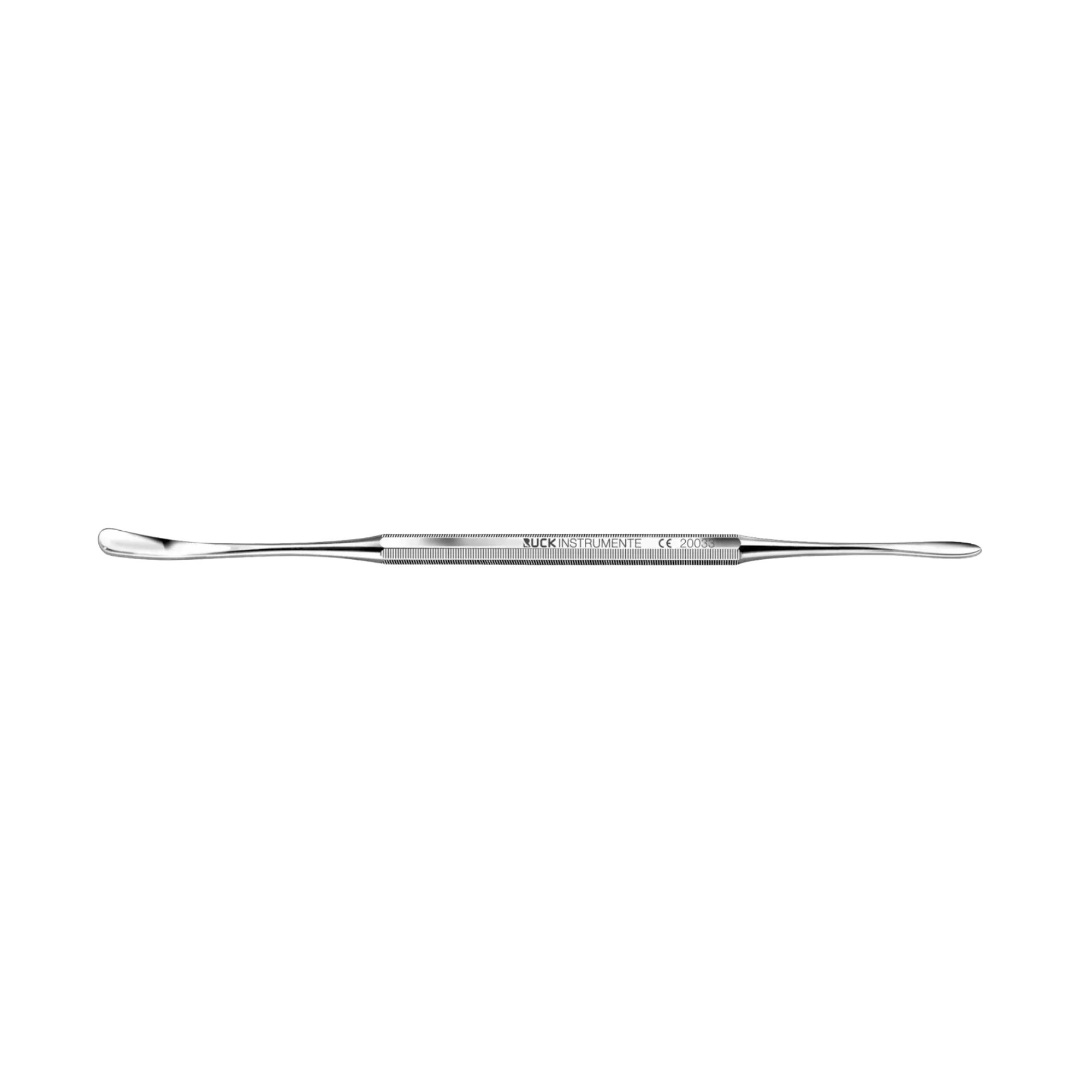 Double curette rounded/truncated - 16 cm - Ruck