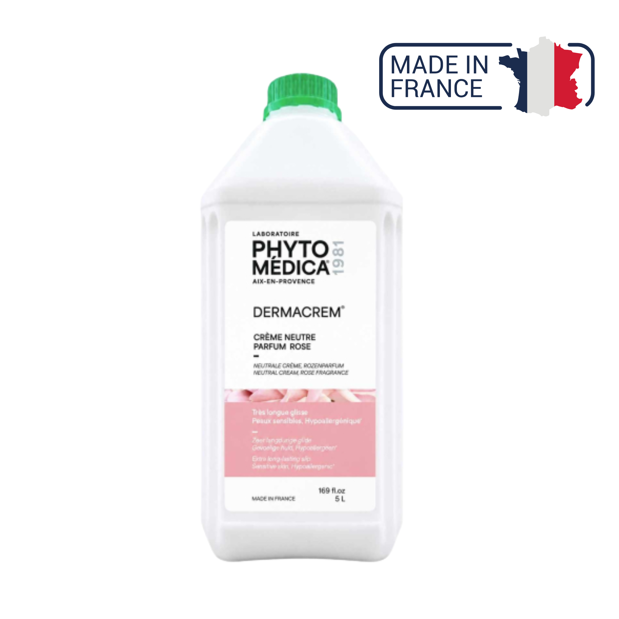 Dermacrem® - Crème de massage neutre hypoallergénique - Parfum Rose - Phytomedica