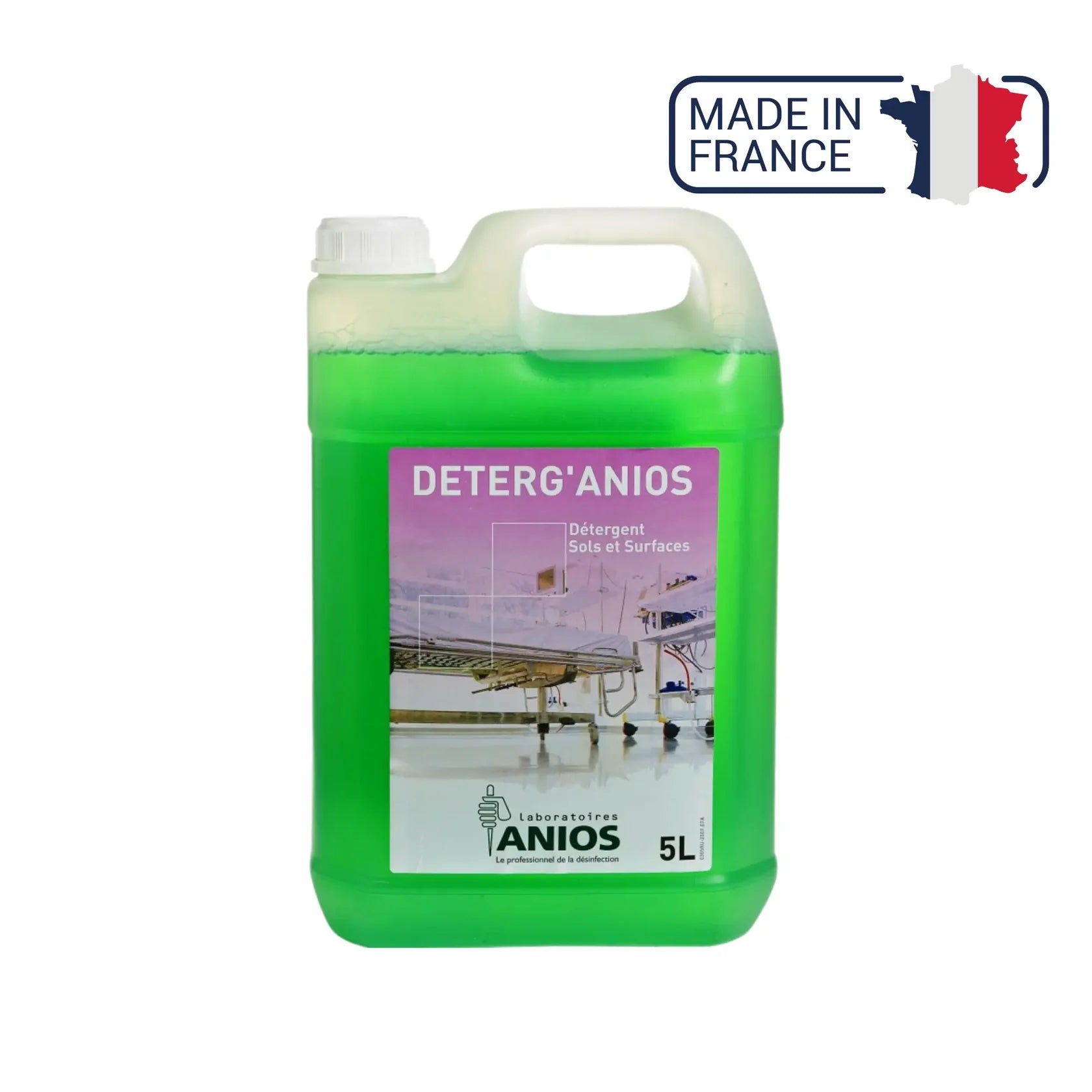 Deterg'anios - Floors and Surfaces - Wetting, dispersing and solubilizing effect - 1 L - Anios