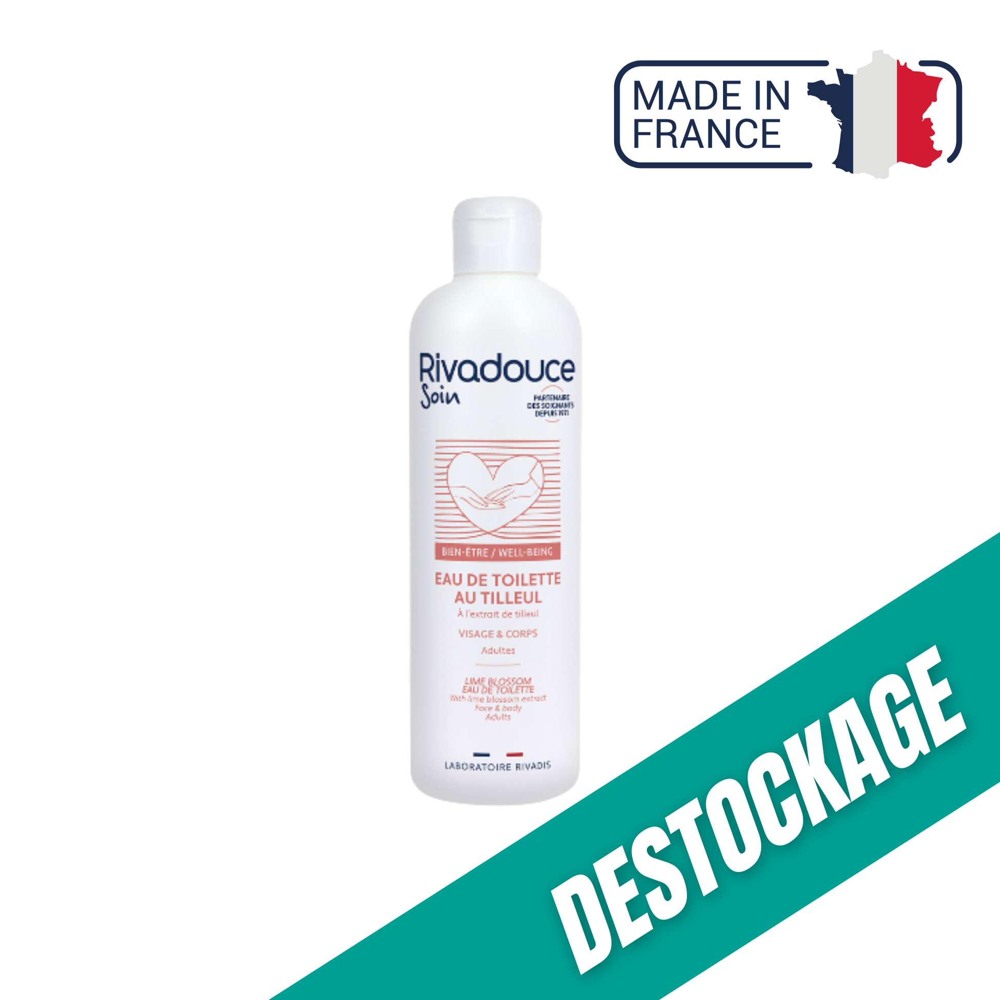 Eau de Toilette Tilleul - 1L - Rivadouce / Destockage - My Médical