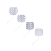 Electrodes à fil Dura-stick® - 10 sachets de 4 - Compex® Chattanooga®