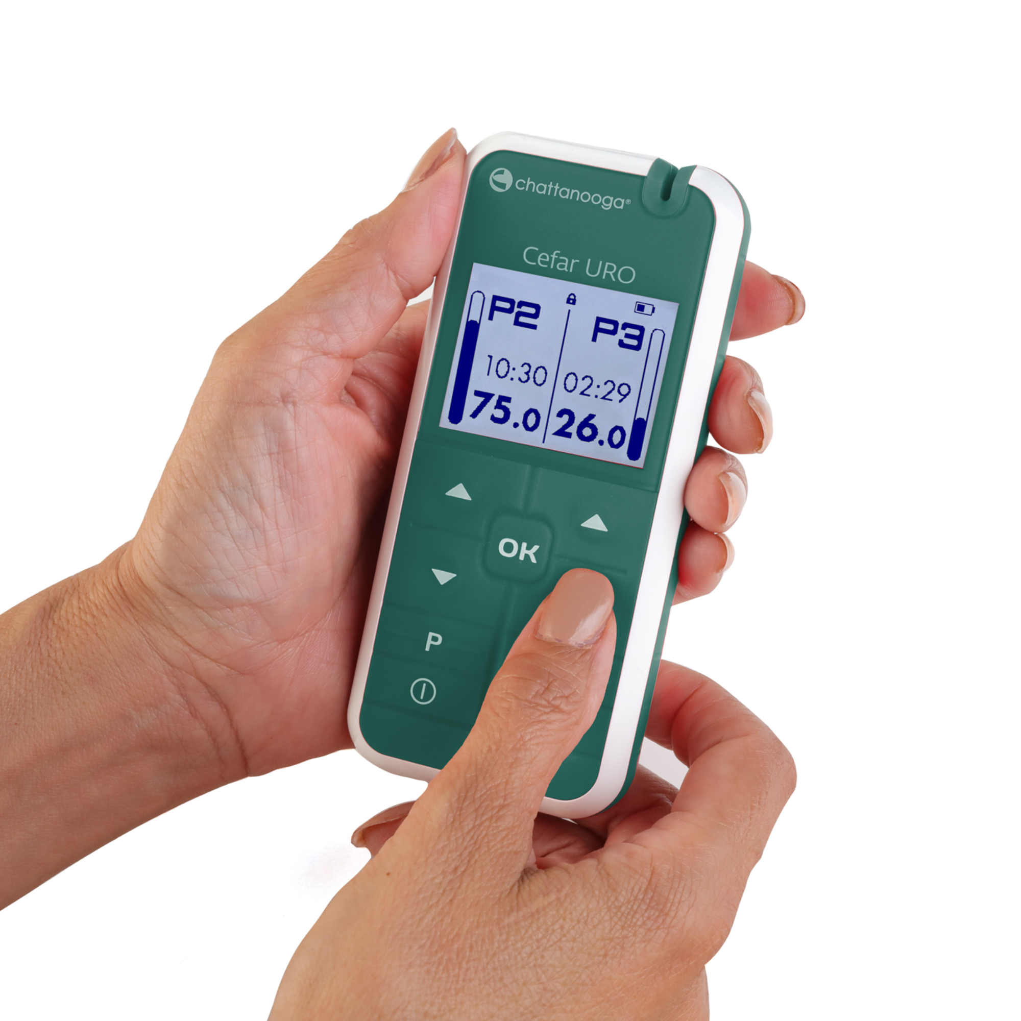 Électrostimulateur Cefar Uro Chattanooga® incontinence - 2 canaux - 7 programmes