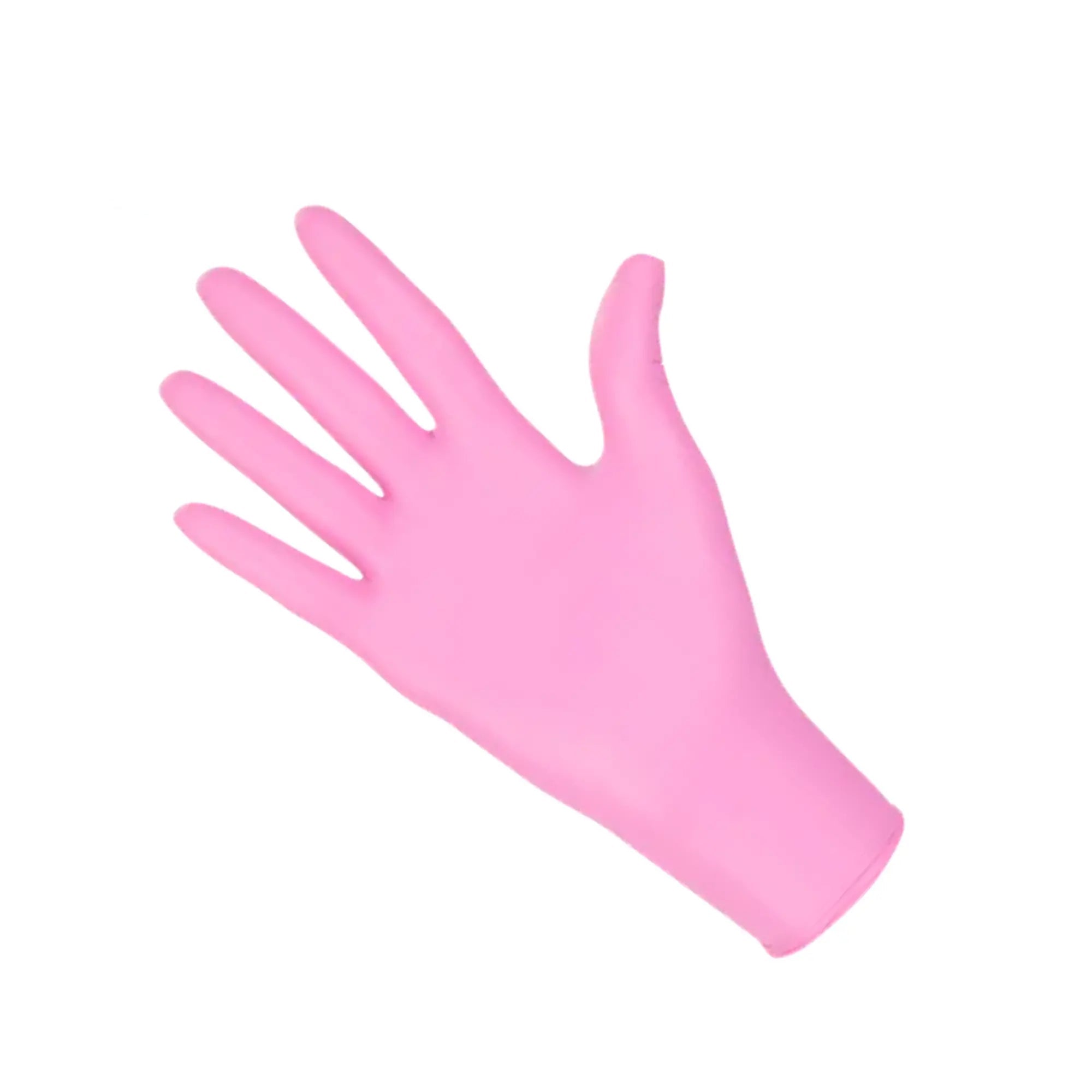Examination Gloves - Pink Nitrile - Powder Free - Box of 100 - My Podologie