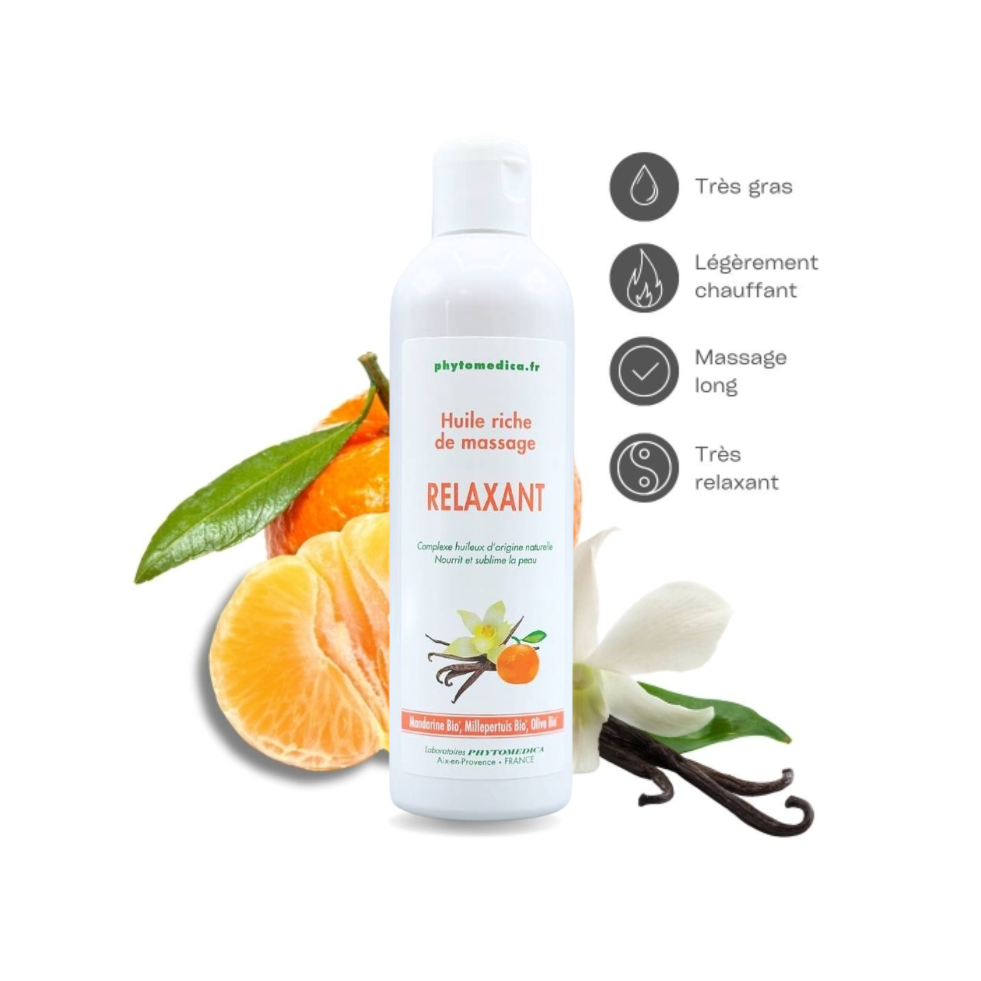 Huile riche de Massage Relaxant - 500 ml - Phytomedica - My Médical