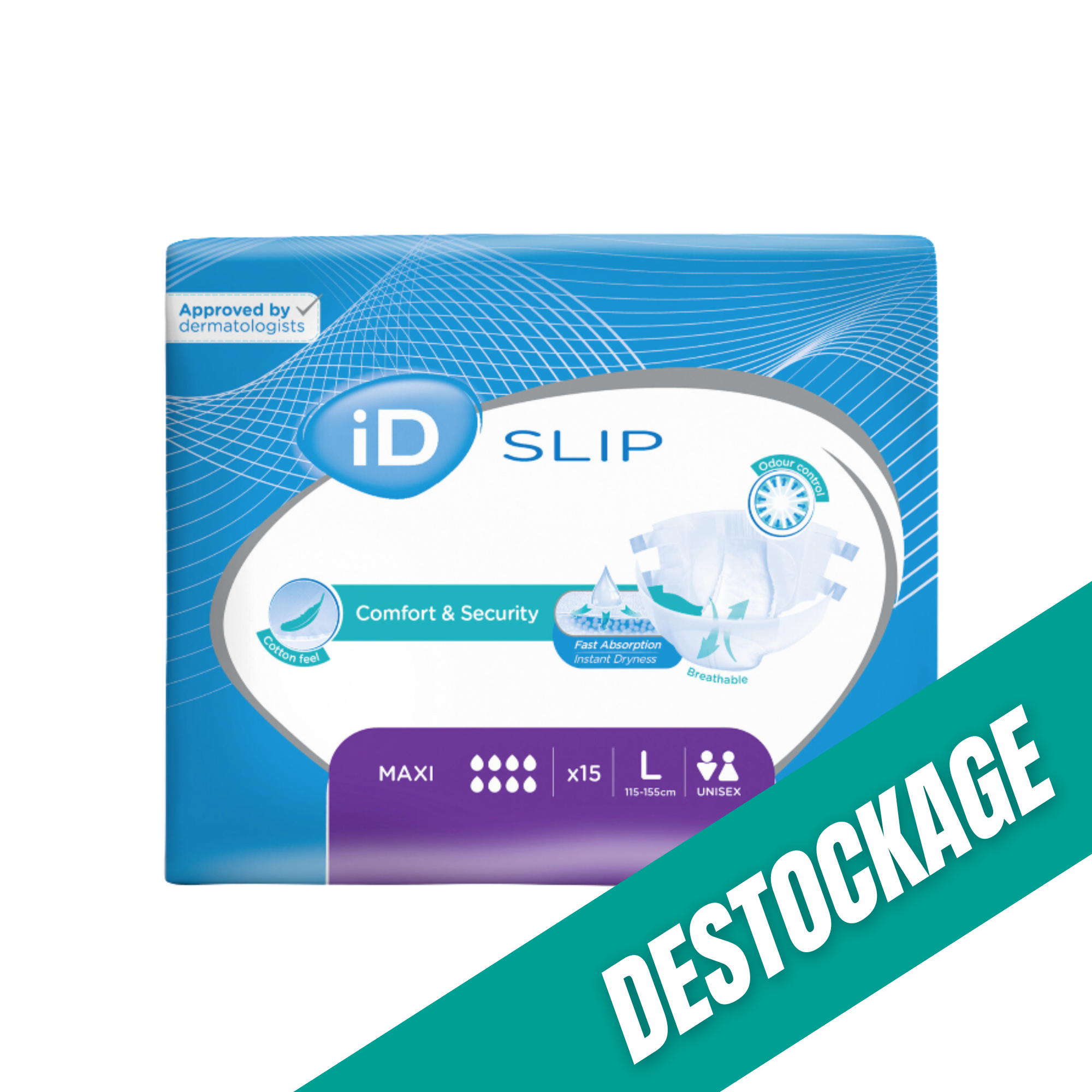 ID Slip - Couches adultes - Tailles & Absorptions Variées // Destockage