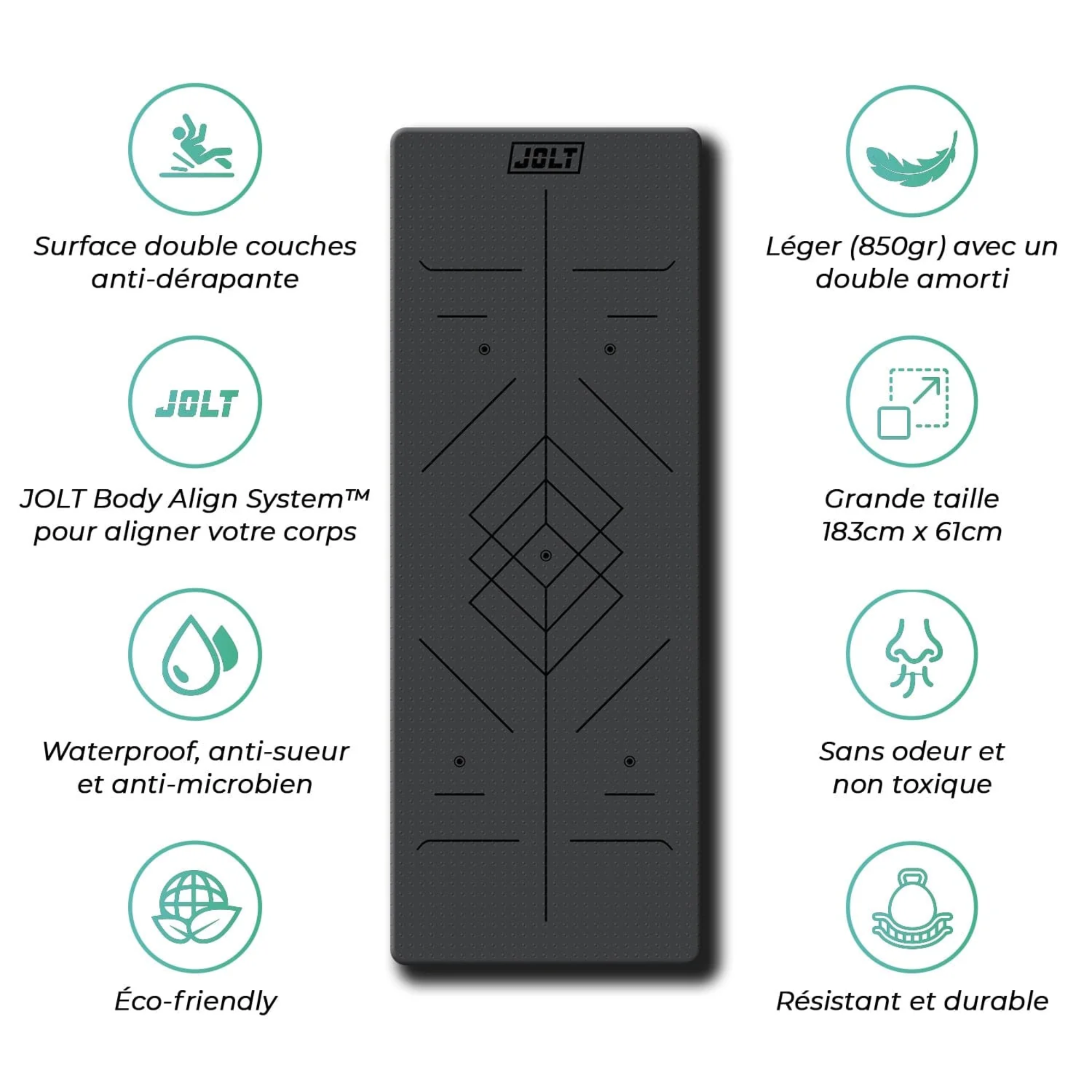 Jolt Mat - Shock-absorbing gym mat - Jolt