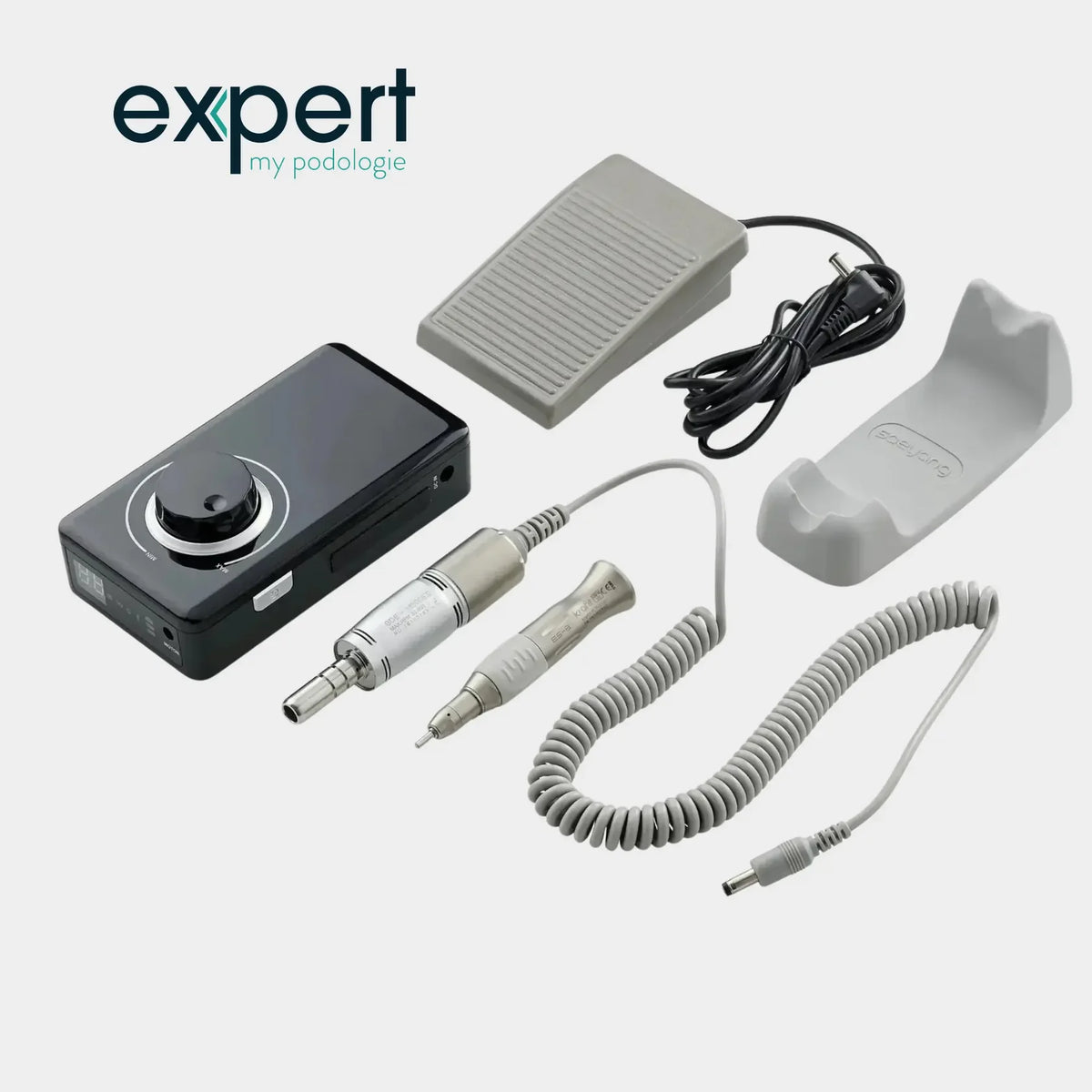Kit micromoteur portable PODO38S - Noir - 30 000 tr/min - Avec pièce à main démontable