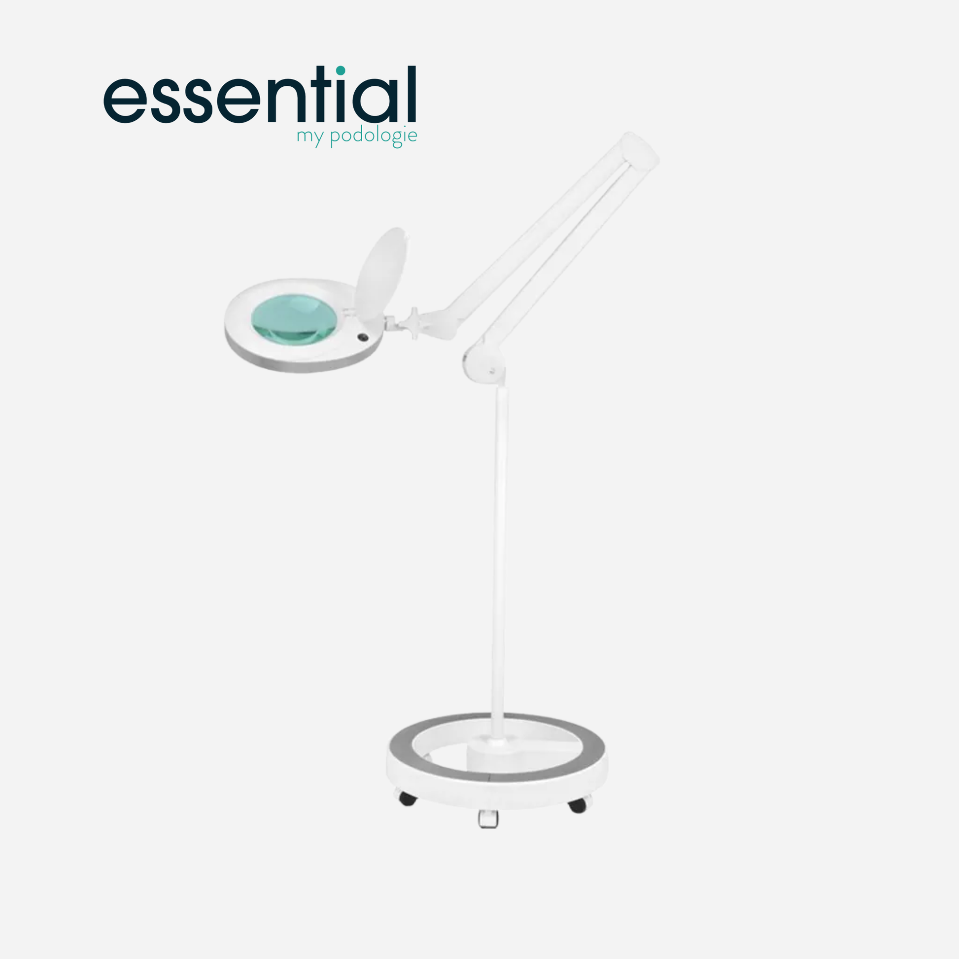 Lampe loupe Elegante 6025 avec trépied - Blanc ou noir - Essential by My Podologie - My Médical