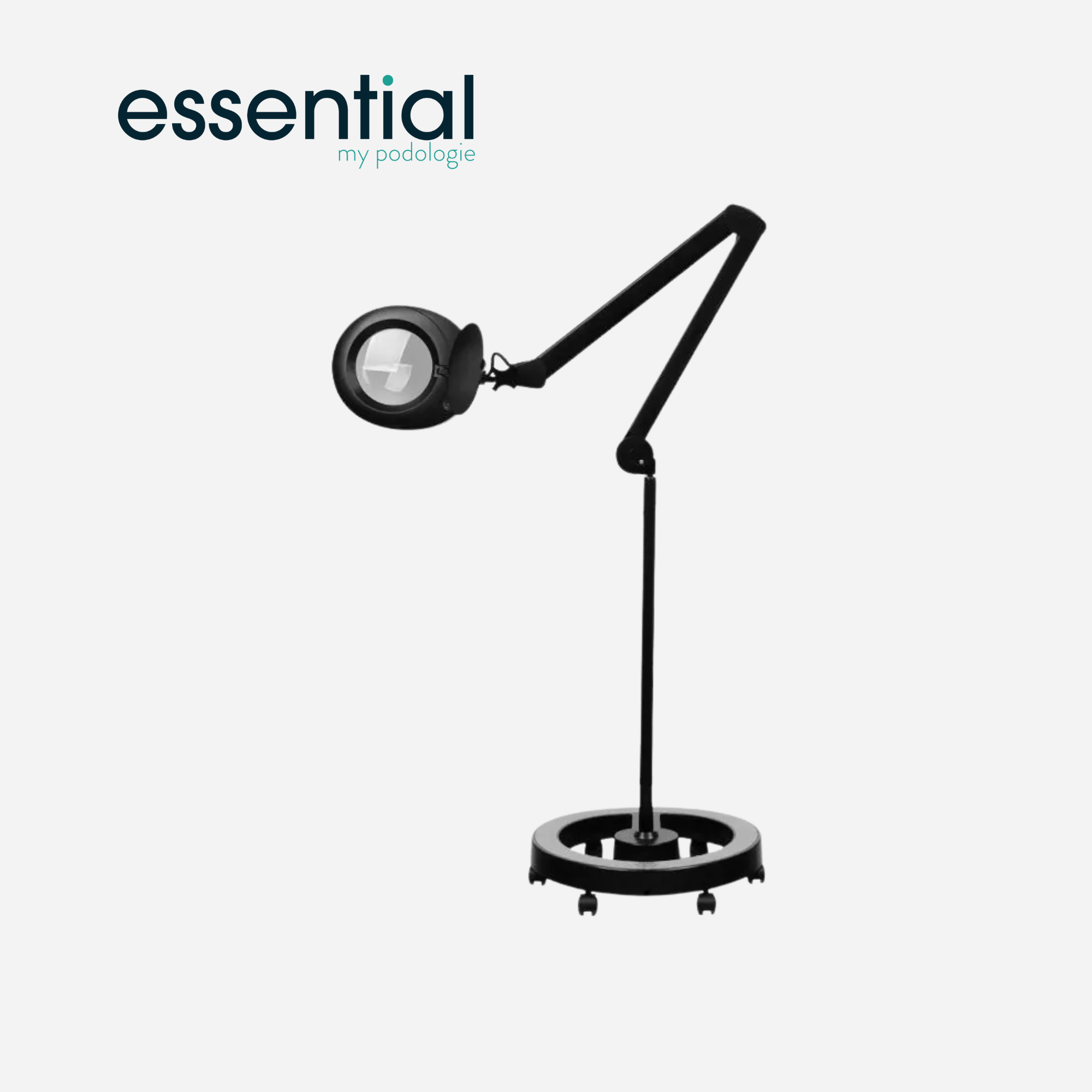 Lampe loupe Elegante 6025 avec trépied - Blanc ou noir - Essential by My Podologie - My Médical