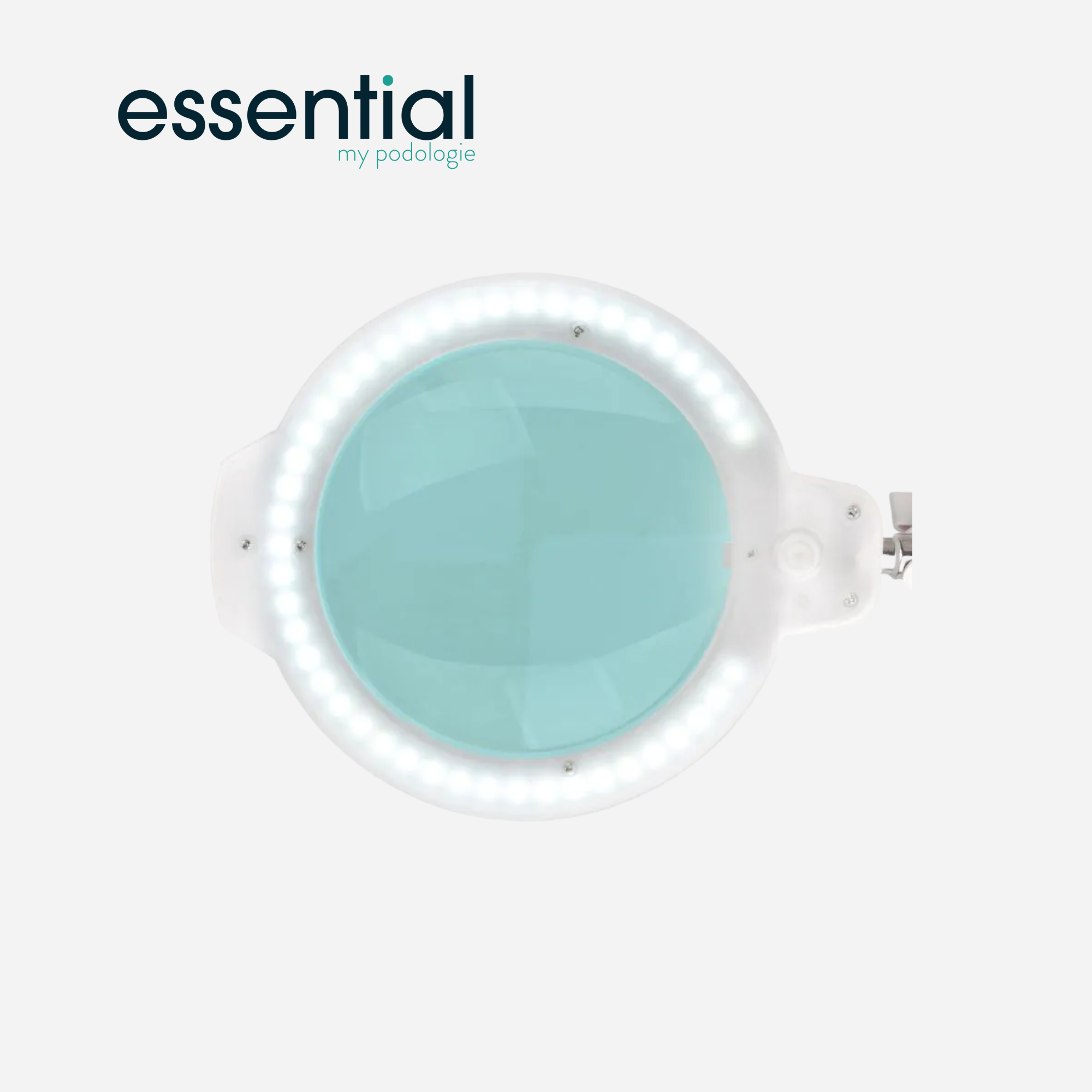 Lampe loupe articulée LED Moonlight 8013/6 avec trépied - Blanc ou Noir - Essential by My Podologie - My Médical