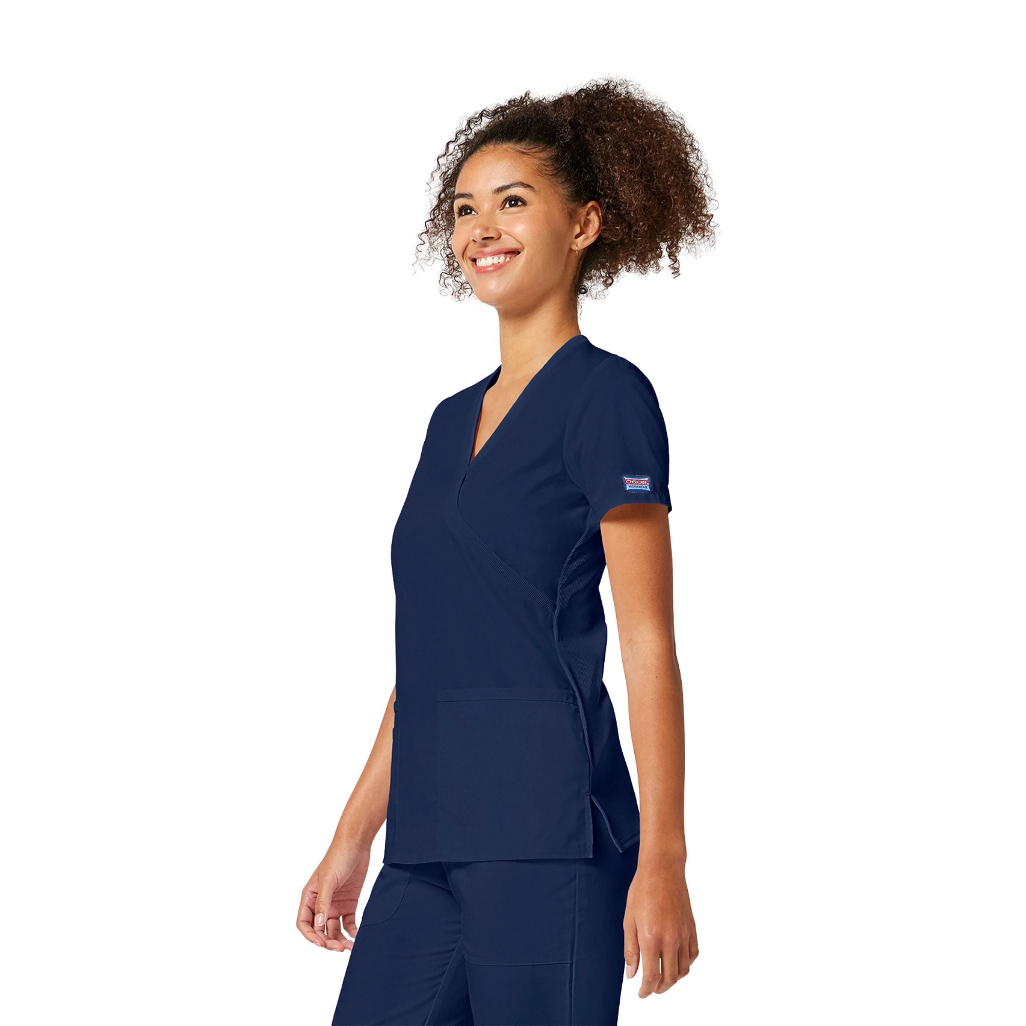 Limoges - Medical tunic - Wrap effect - Short sleeves - Women - Cherokee