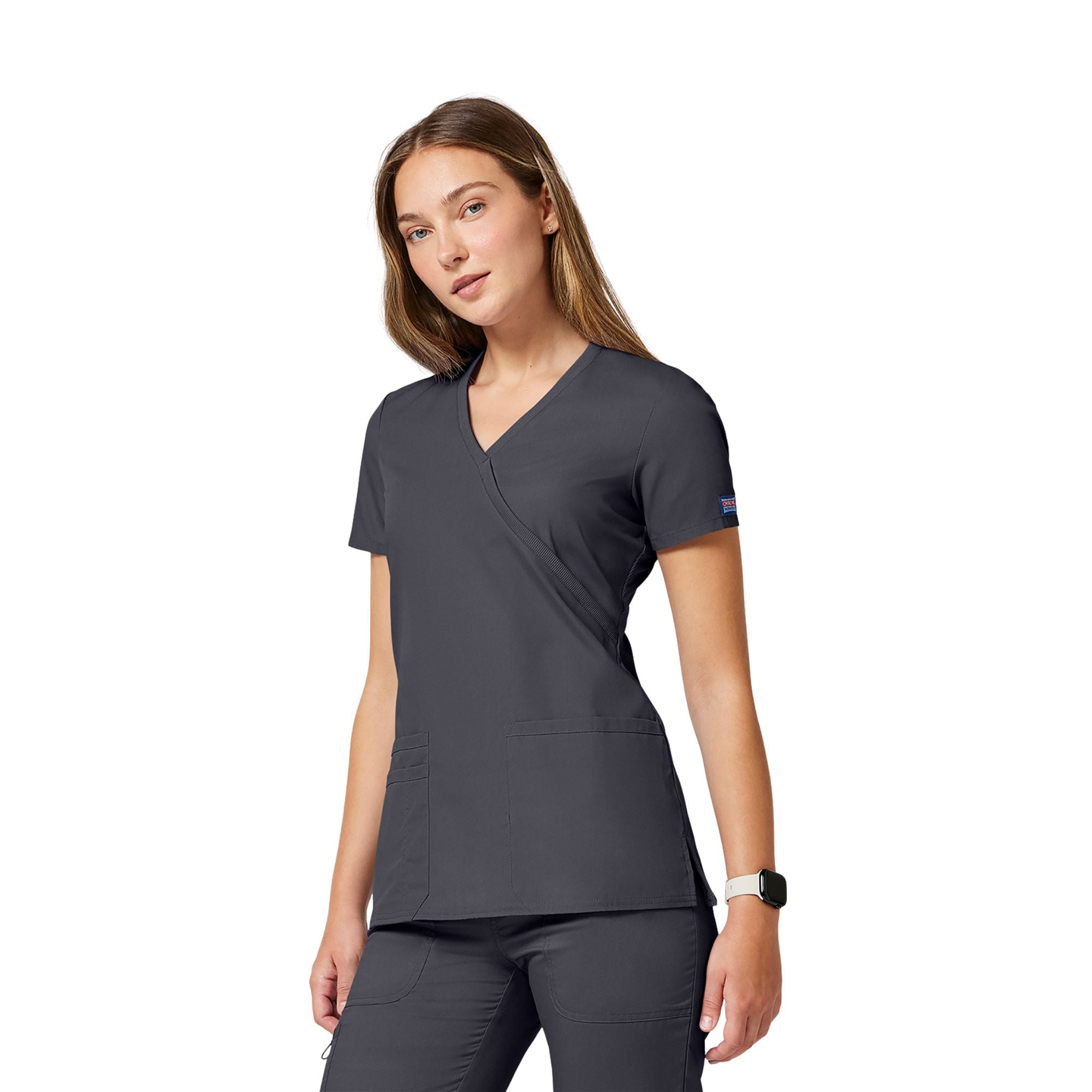 Limoges - Medical tunic - Wrap effect - Short sleeves - Women - Cherokee