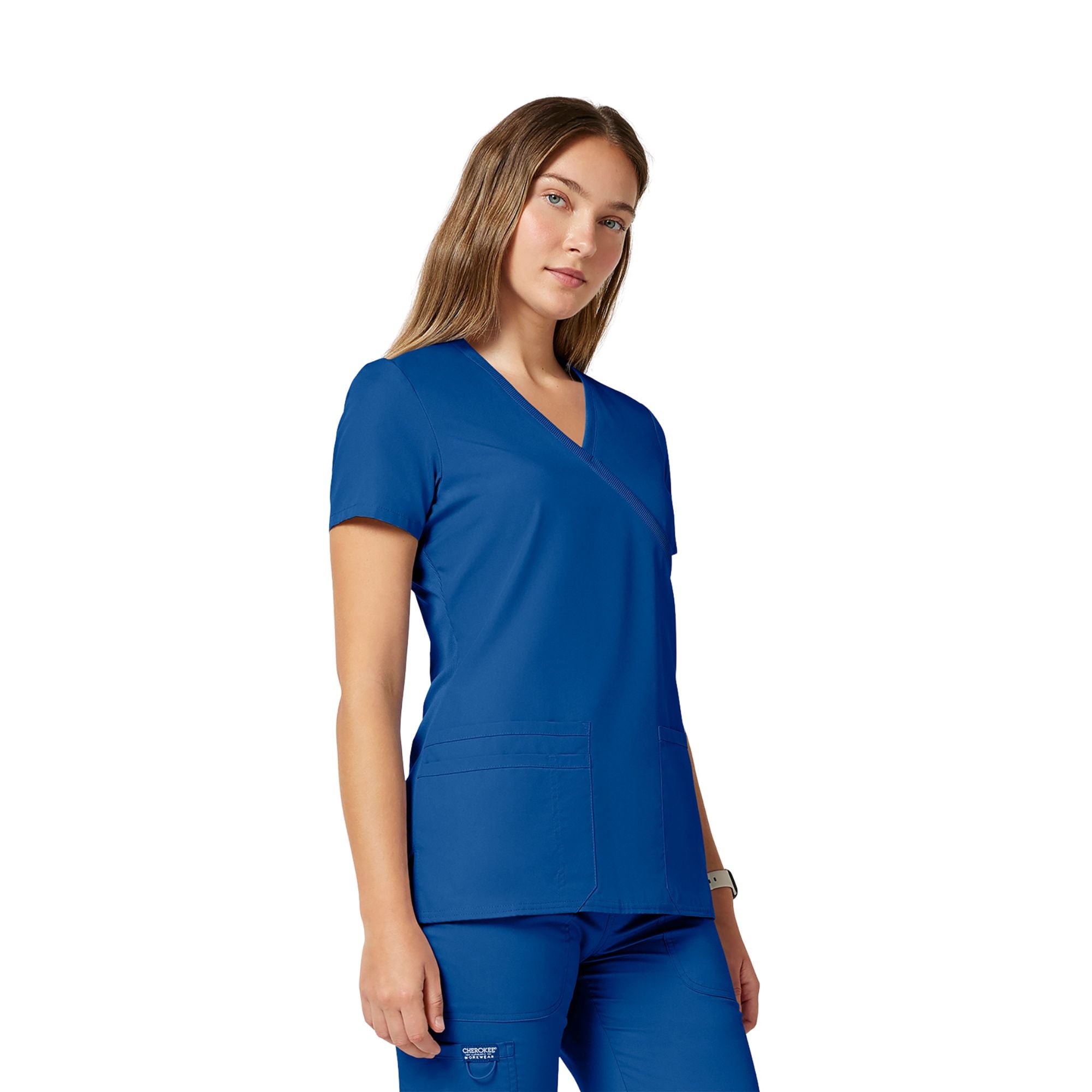 Limoges - Medical tunic - Wrap effect - Short sleeves - Women - Cherokee