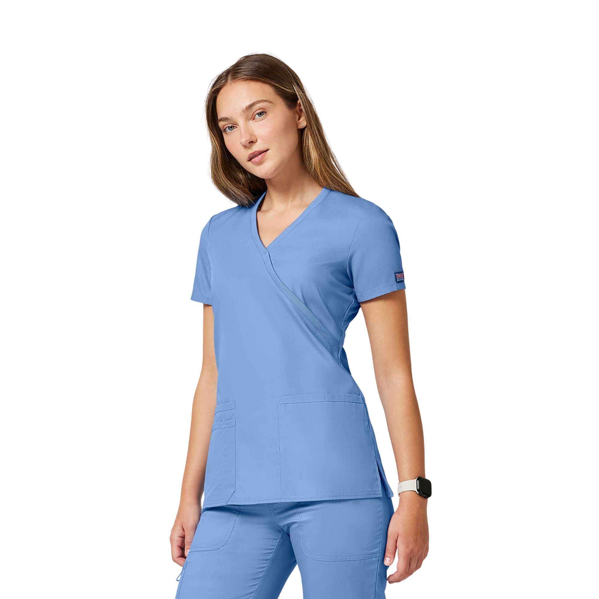 Limoges - Medical tunic - Wrap effect - Short sleeves - Women - Cherokee