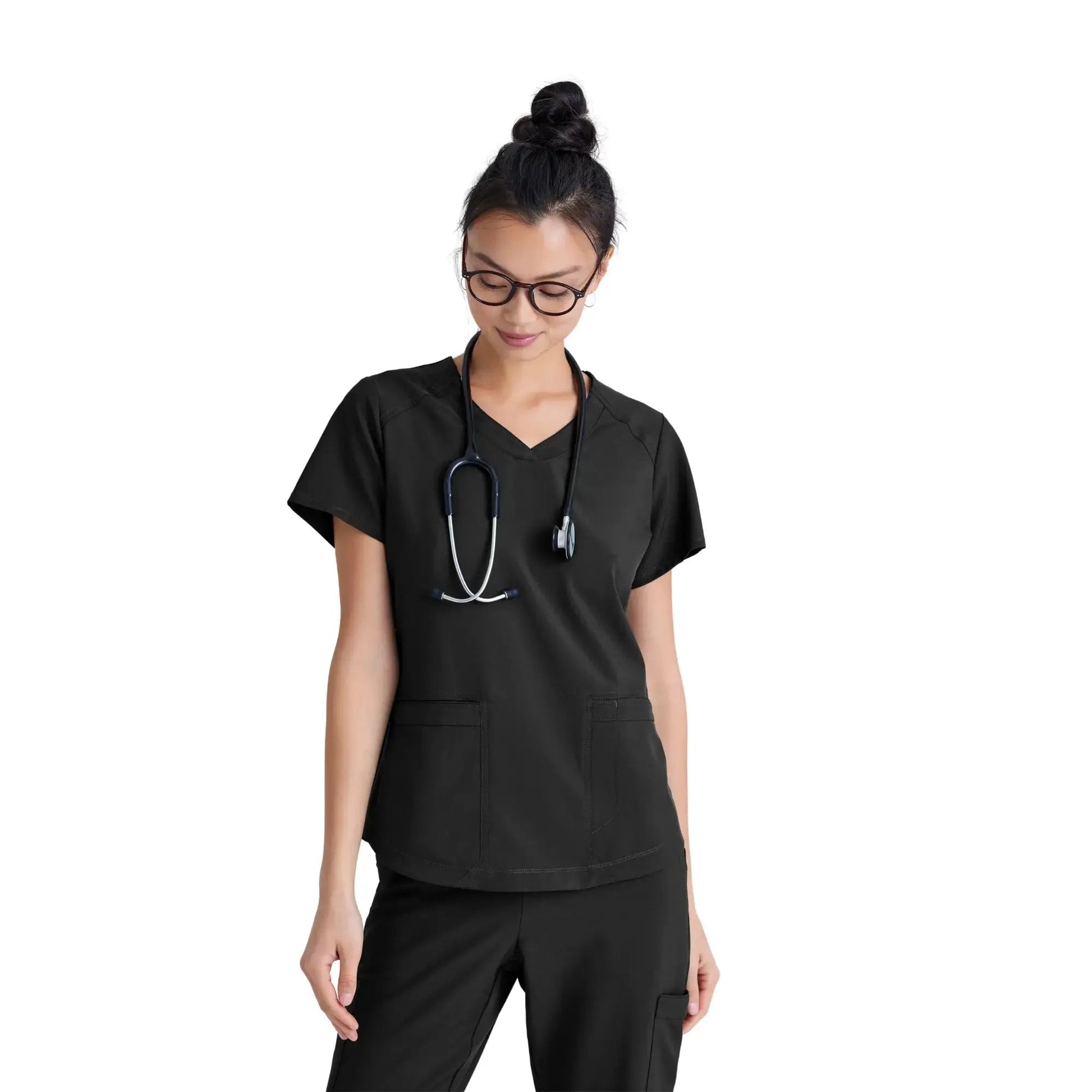 Luma - Tunique col V - Femme - Grey’s Anatomy Evolve Grey’s Anatomy  Noir / XL