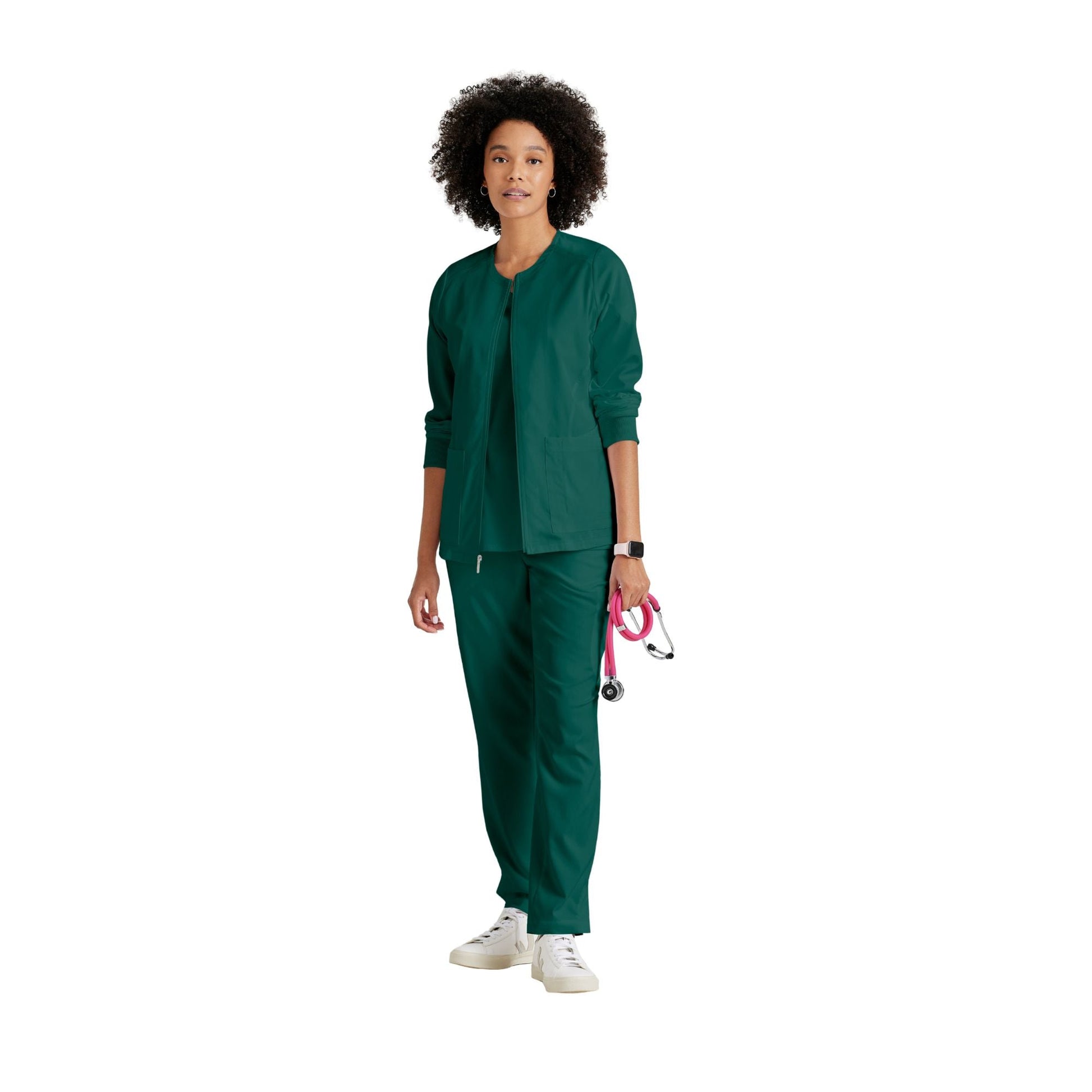 Mila - Veste médicale col rond - Femme - Grey's Anatomy Stretch Grey’s Anatomy 