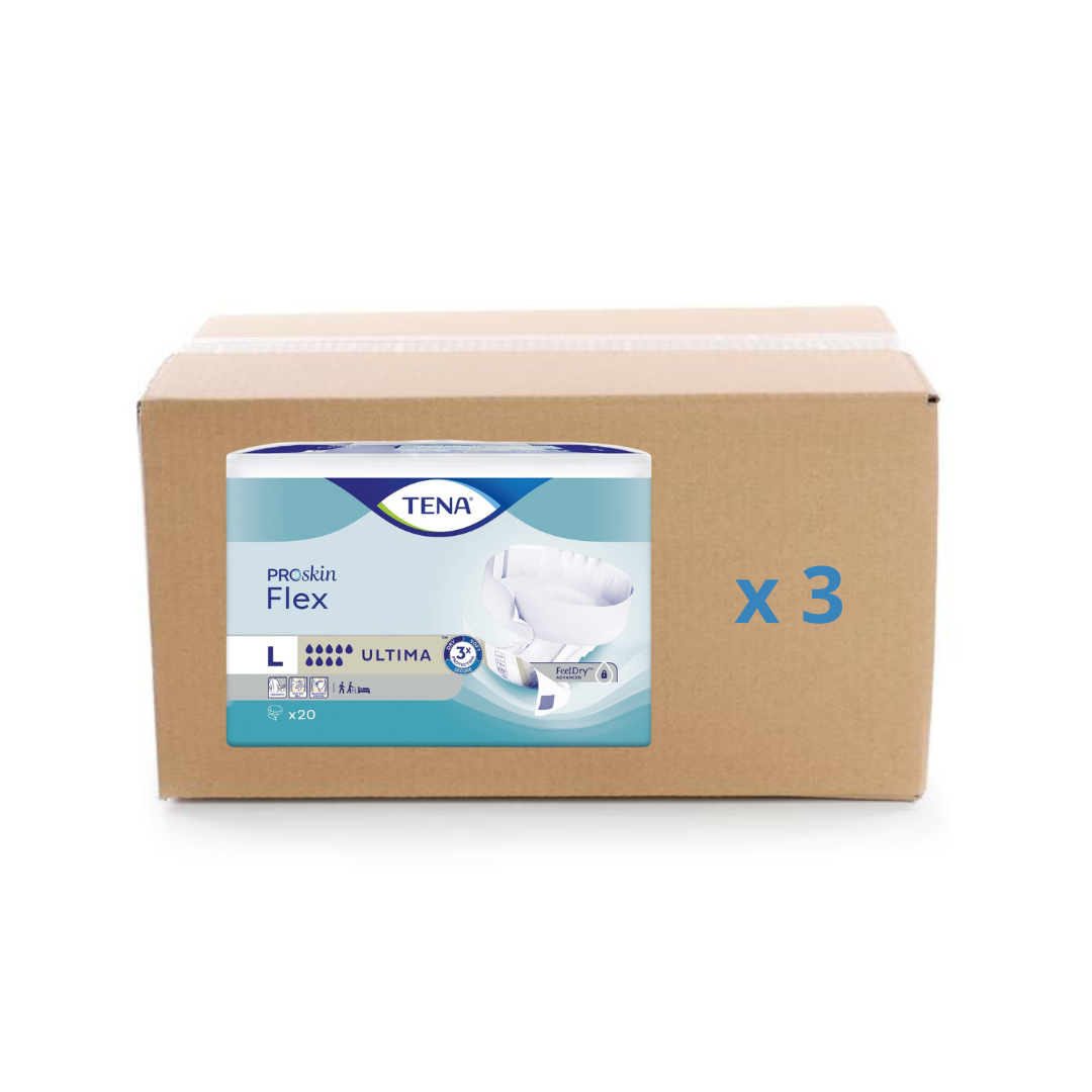Pack 3x20U Change Tena Flex Proskin - Ultima 9 gouttes - 3 tailles - Tena - My Médical
