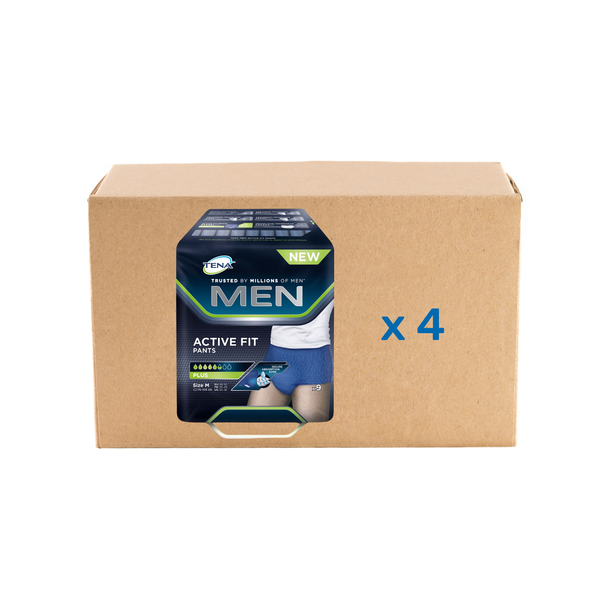 Tena Men Active Fit - 5/6 drops - 2 sizes - Tena