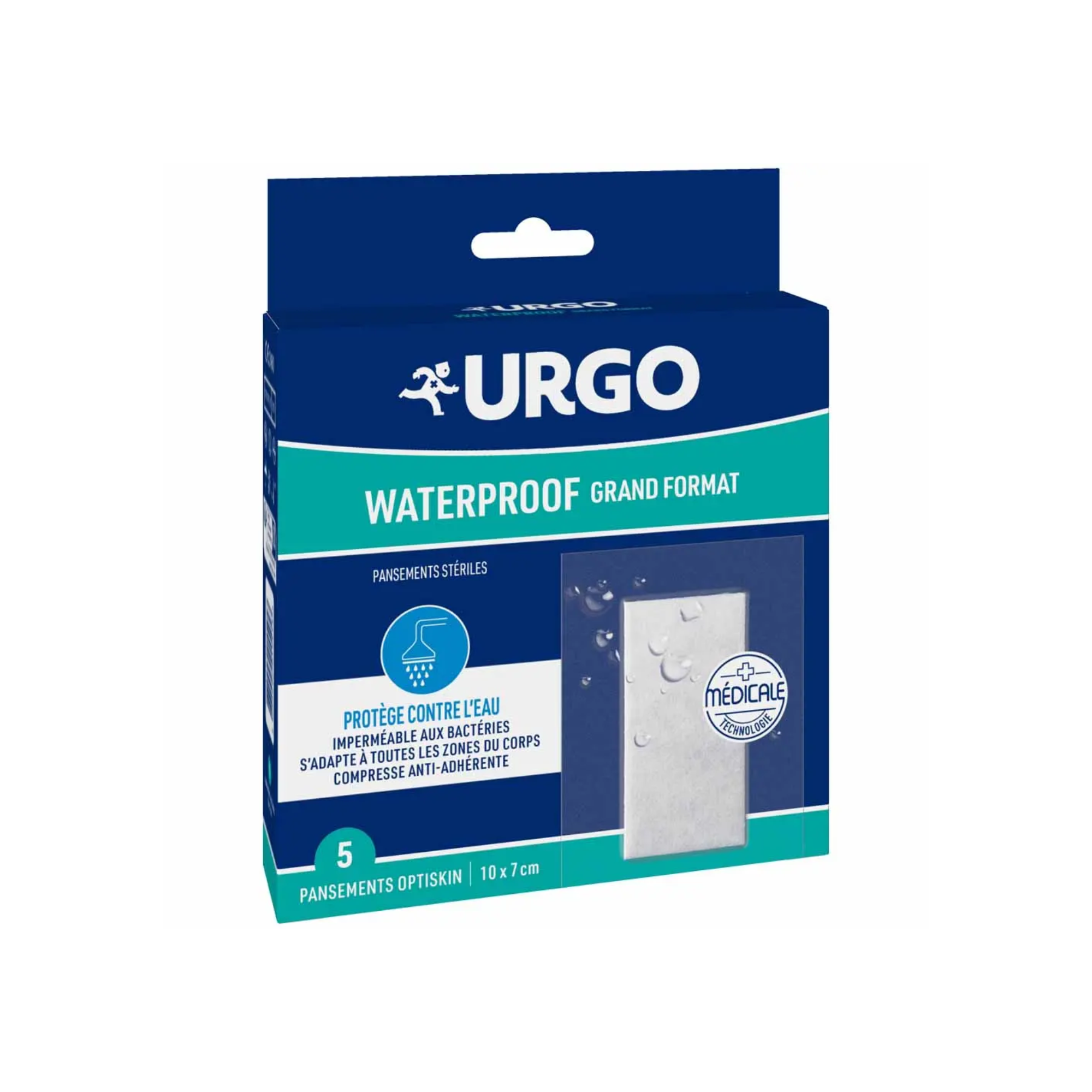 Pansements Waterproof grand format - boîte de 5 - Urgo