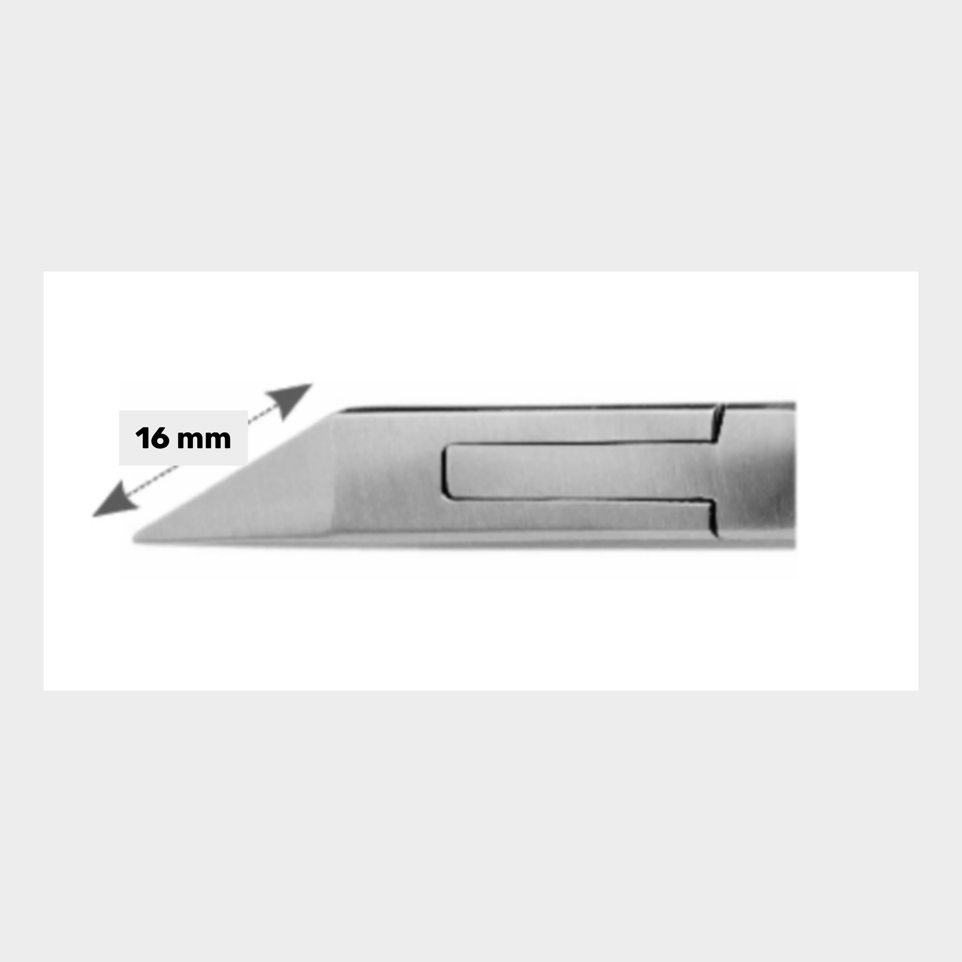 Pince à ongles - Coupe droite - Mors plats de 16 mm - Aesculap - HF482R - My Médical