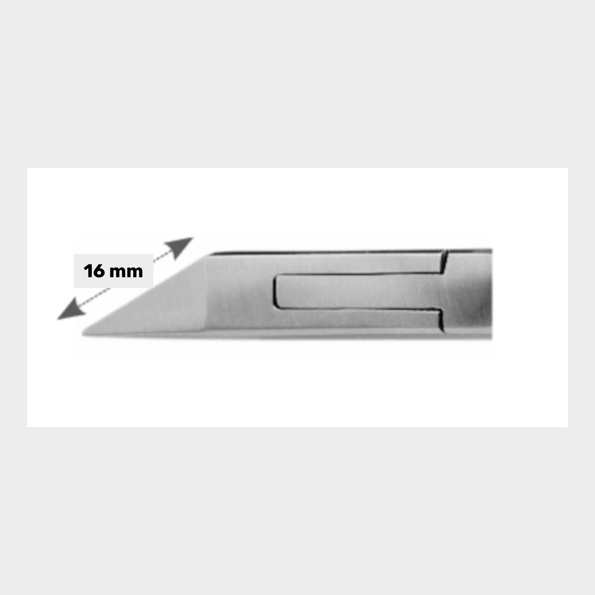 Pince à ongles - Coupe droite - Mors plats de 16 mm - Aesculap - HF482R - My Médical
